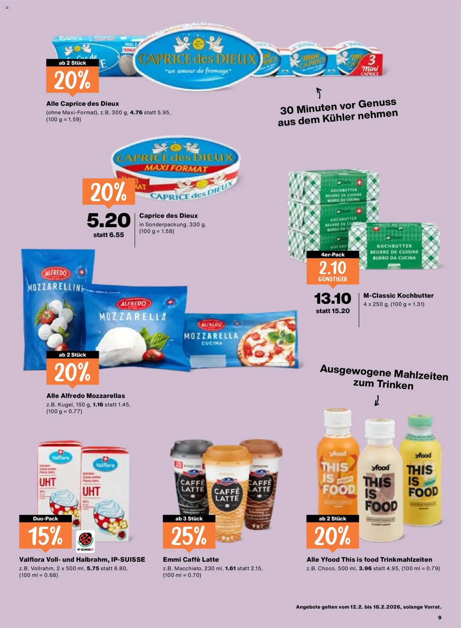 Migros Aktionen – gültig ab 12.02.2026 | Seite: 9 | Produkte: Kühler, Butter