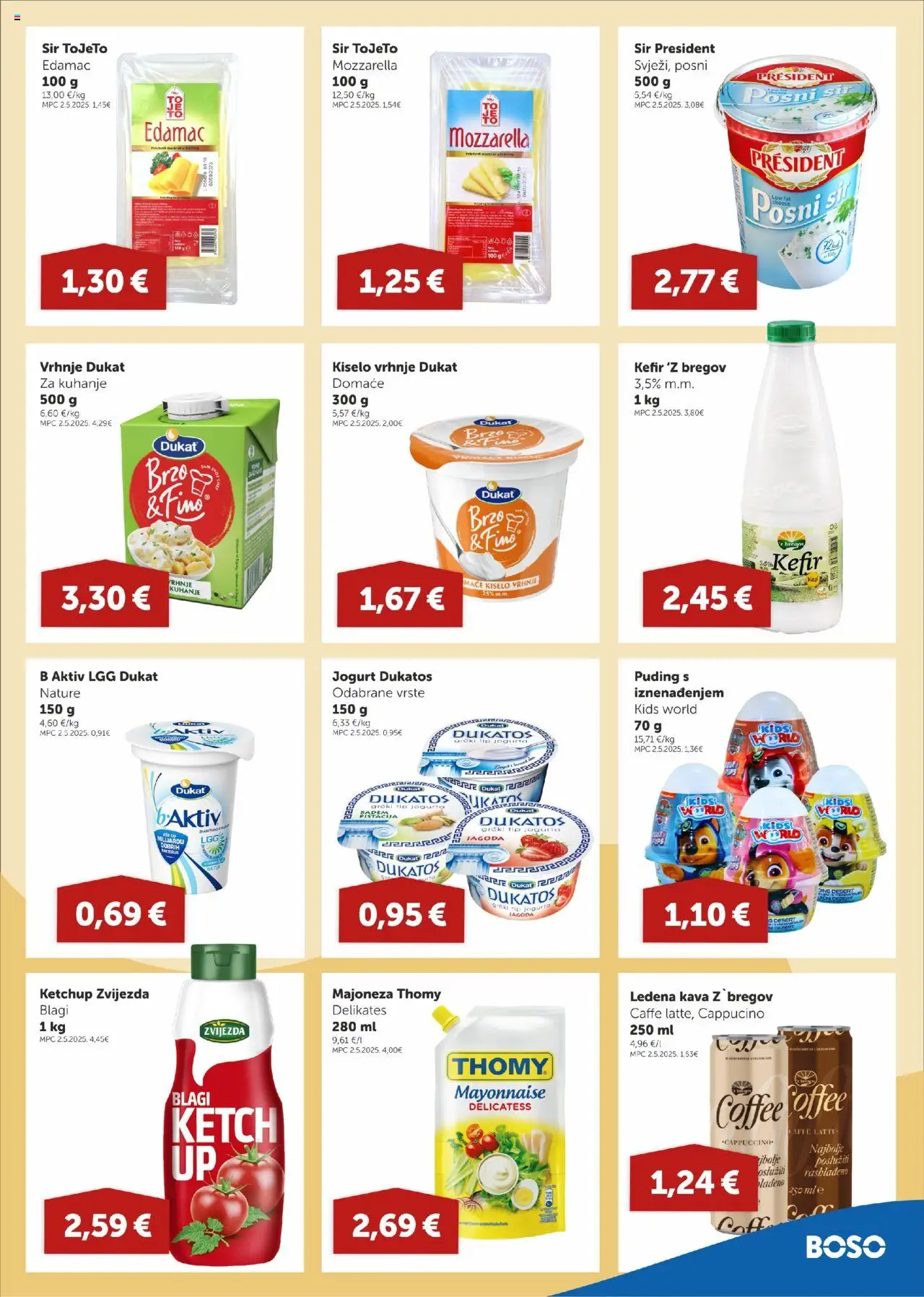 Boso katalog | vrijedi od 14.08.2025 | Stranica: 5 | Proizvodi: Kava, Puding, Kiselo vrhnje, Ledena kava