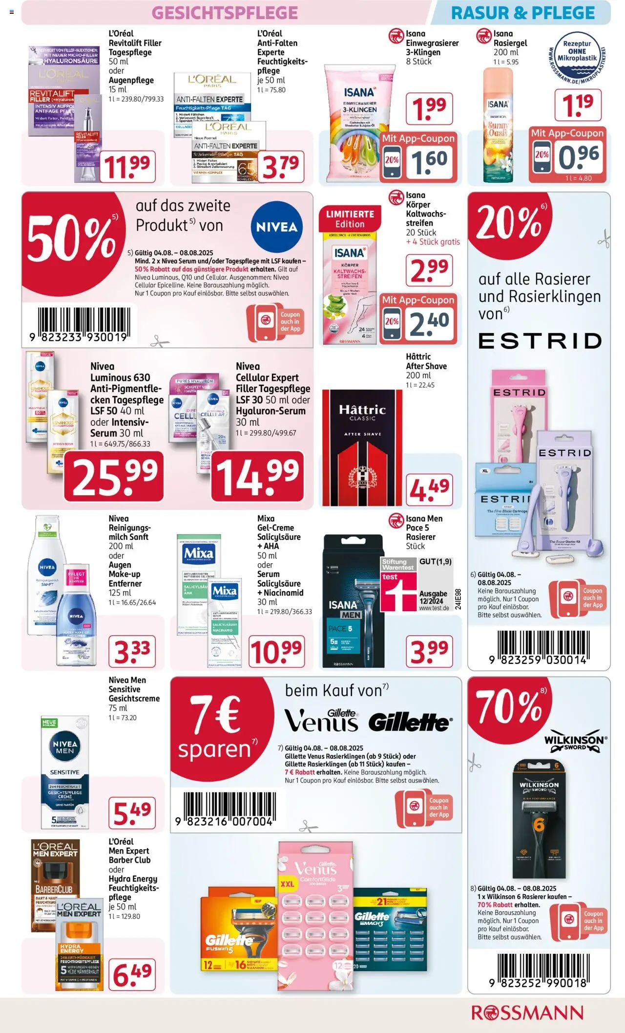 Rossmann Prospekt 	 - gültig ab dem 04.08.2025 | Seite: 11 | Produkte: Milch, Creme, Augen Make-Up Entferner, Serum