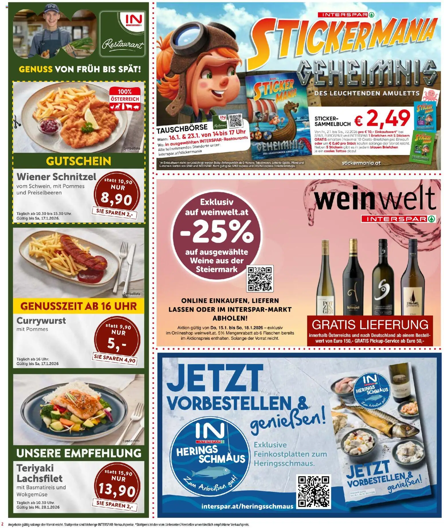 Interspar Flugblatt gültig ab 15.01.2026 | Seite: 2 | Produkte: Uhr