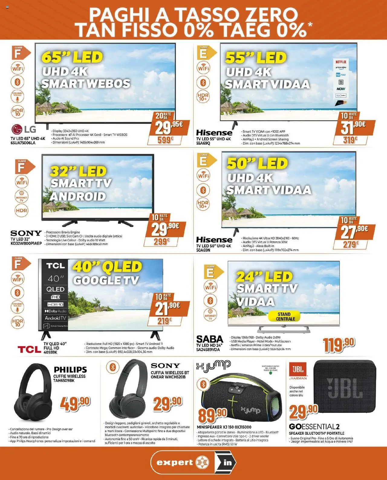 Volantino Ipercoop del 25.09.2025 | Pagina: 3 | Prodotti: Auricolari, Altoparlante, smart TV, Batteria