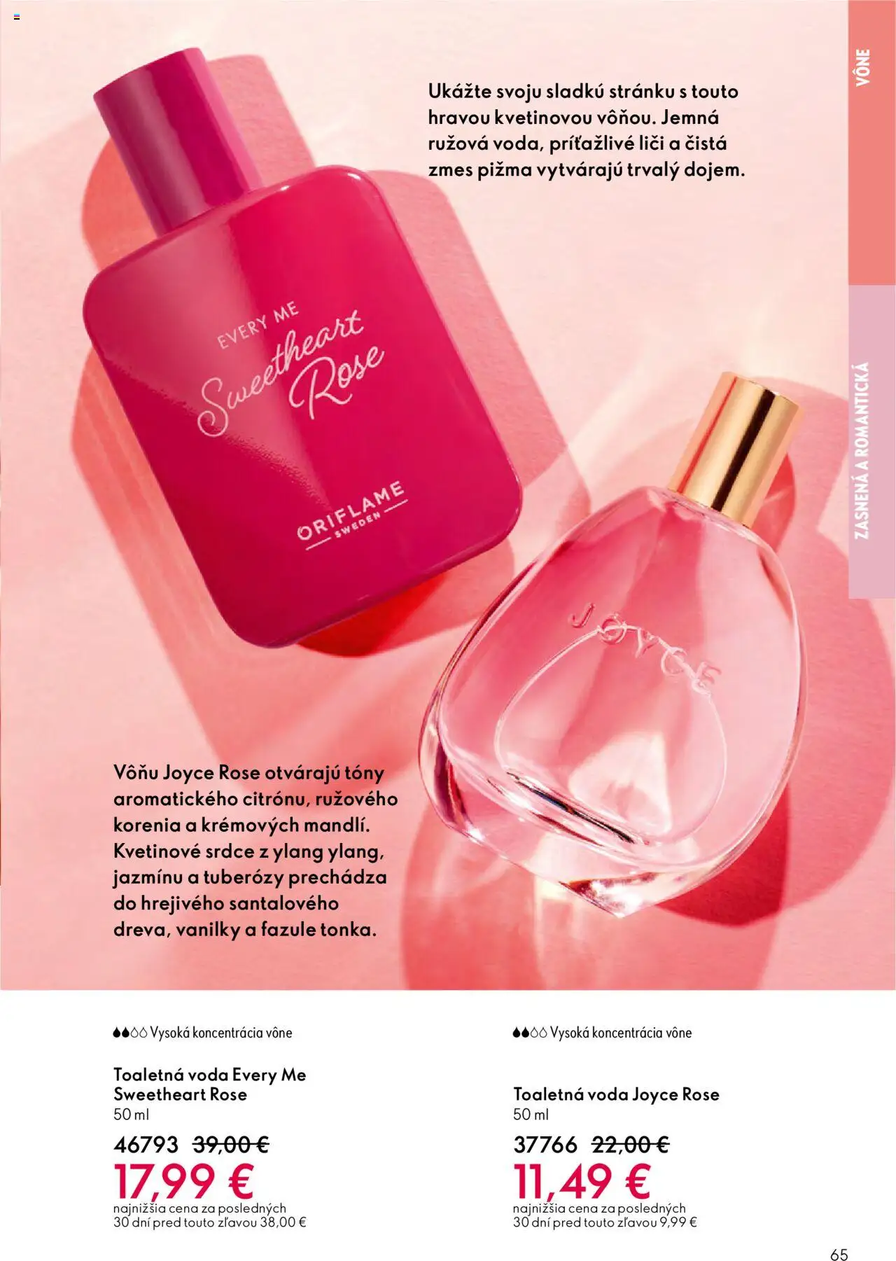 Nové Oriflame akcie – leták je platný od 01.10.2025 | Strana: 65 | Produkty: Liči, Toaletná voda, Voda