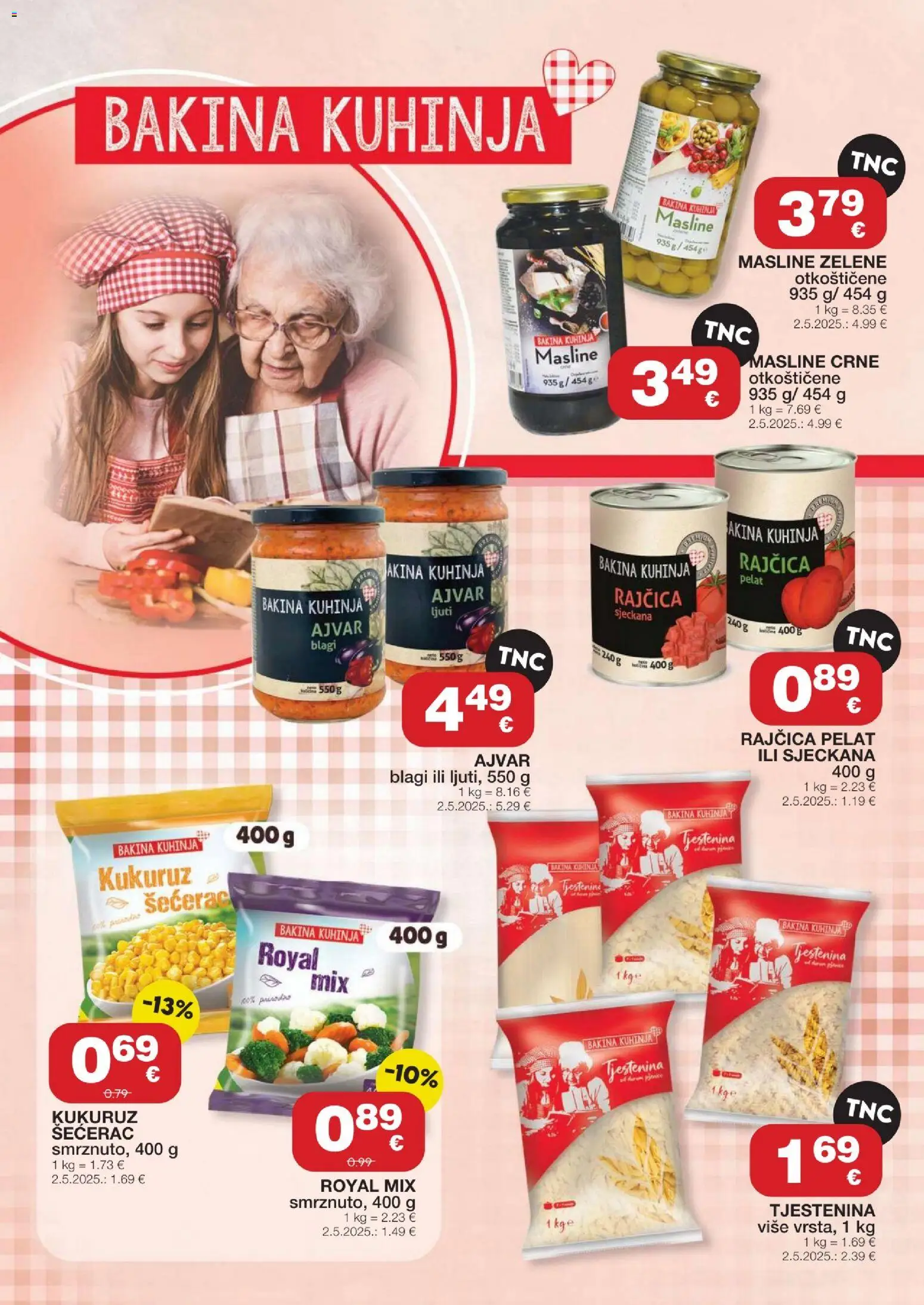 Stanić Diskont katalog | vrijedi od 05.03.2026 | Stranica: 6 | Proizvodi: Kukuruz, Ajvar, Rajčica, Kuhinja