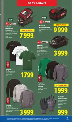 Lidl akciós ujság - amely érvényes a következő dátumtól: 11.09.2025 | Oldal: 47