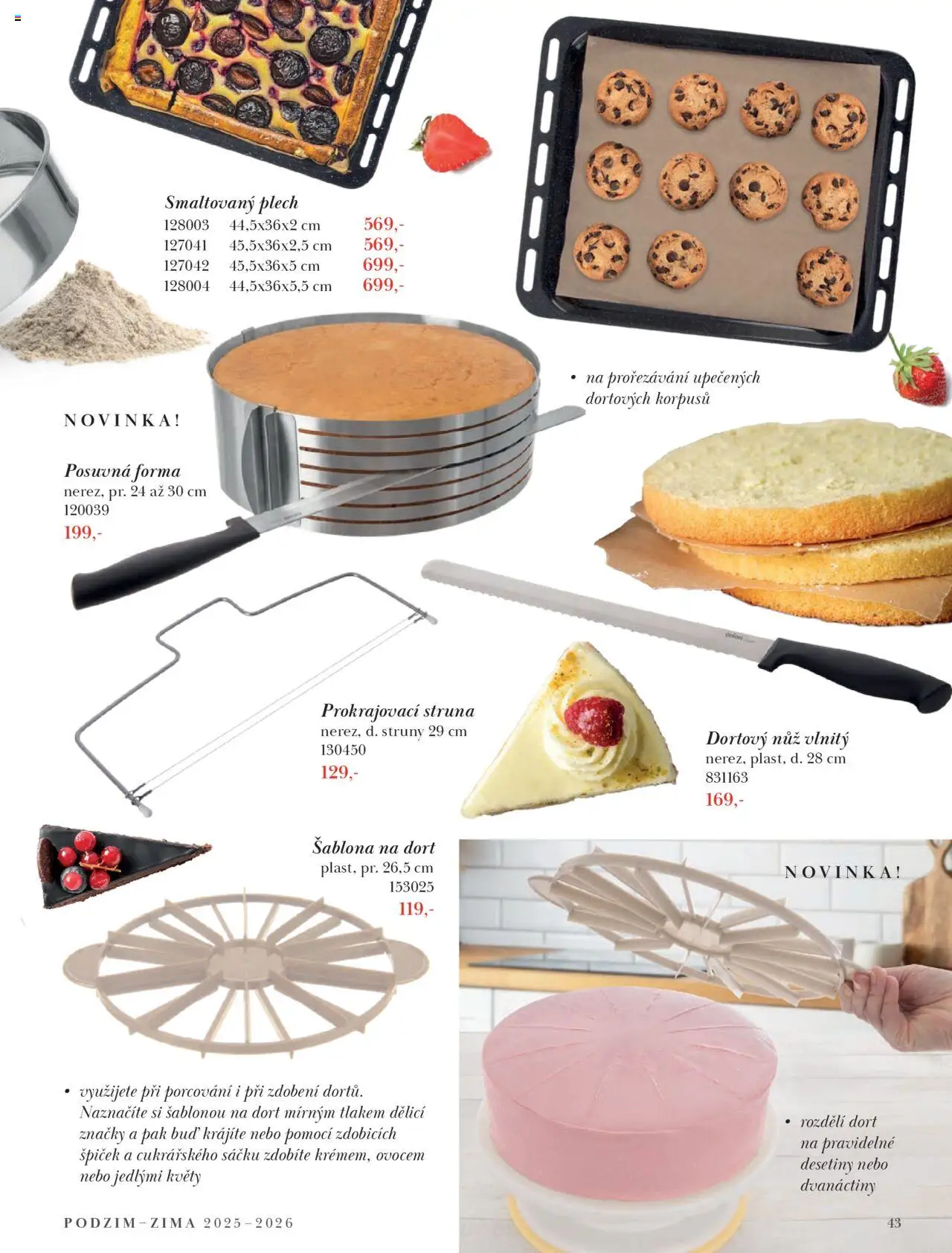 Orion katalog - Podzim/zima od 23.09.2025 | Strana: 43 | Produkty: Forma, Šablona, Nůž, Dort