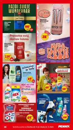 Penny Market leták - Čtvrtečník od 18.09.2025 | Strana: 25 | Produkty: Savo, Jacobs, Somat, Savo proti plísním