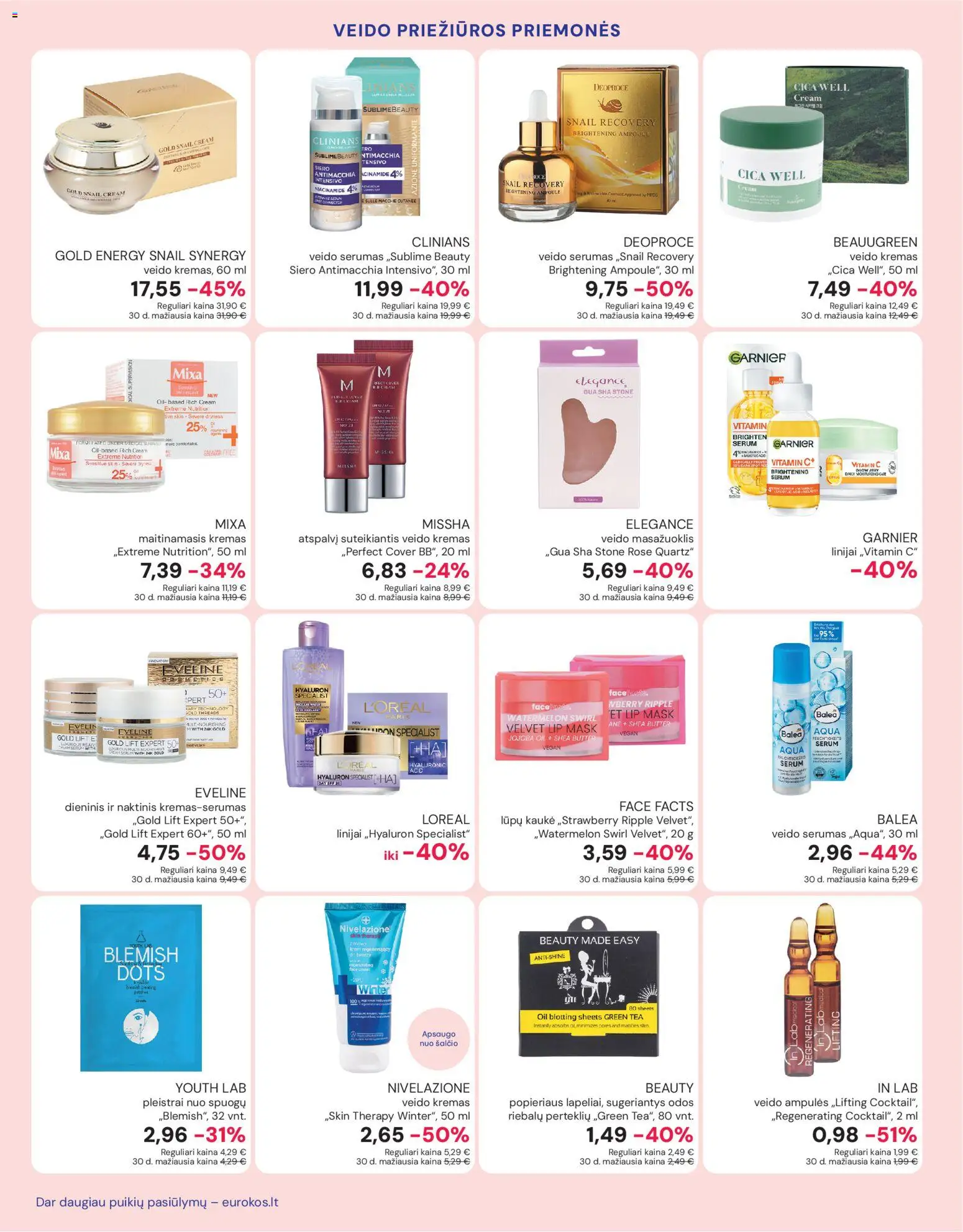 Eurokos akcijos nuo 03.02.2026 | Puslapis: 6 | Prekių: Veido ampulės, Kremas, Kaukė