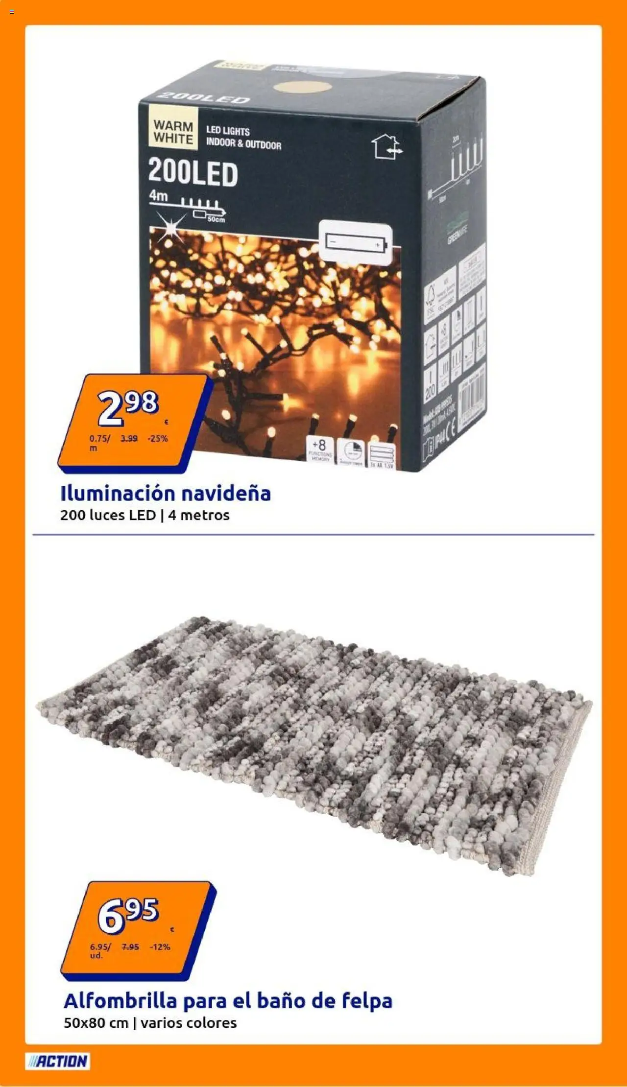 Action - Action ES week 42 2025 │ válido desde el 15.10.2025 | Página: 8 | Productos: Alfombrilla, Galette de chaise, Baño