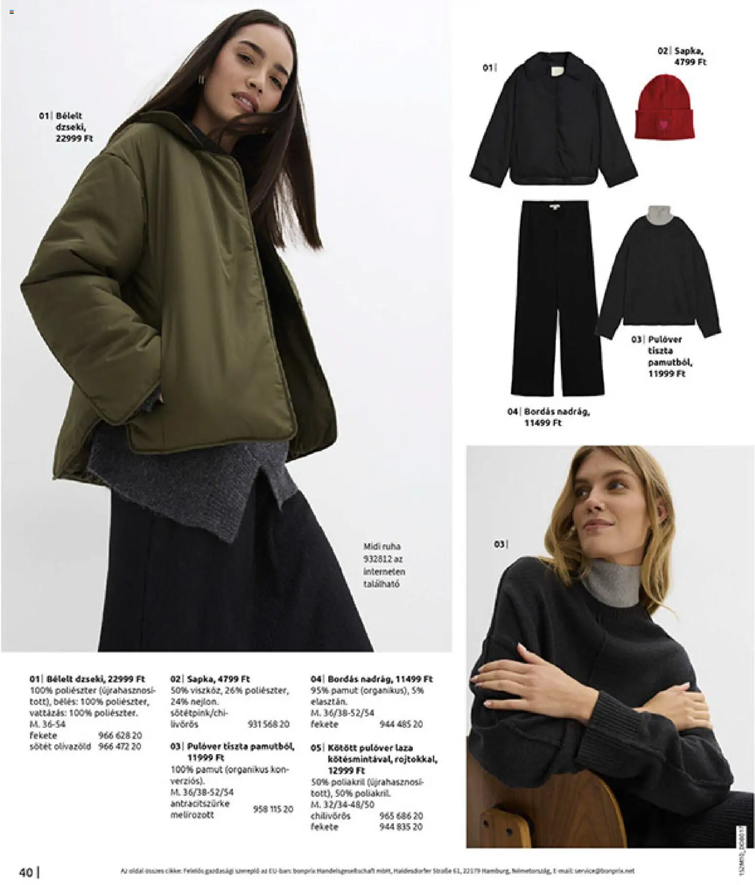 Bonprix akciós ujság - amely érvényes a következő dátumtól: 24.11.2025 | Oldal: 42 | Termékek: Ruha, Pulóver