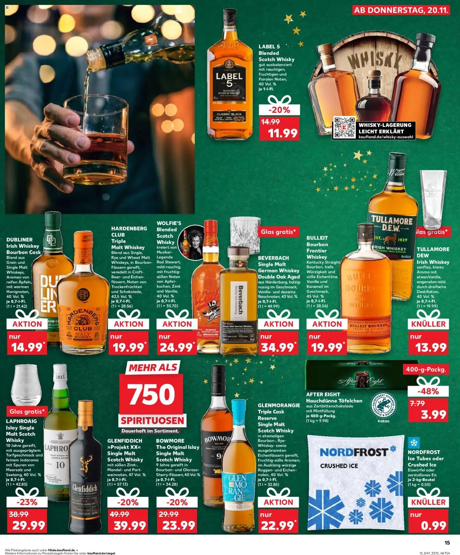 Kaufland prospekt Berlin	 – gültig ab 23.11.2025 | Seite: 15 | Produkte: Whisky, Äpfel, Whiskey, Eis