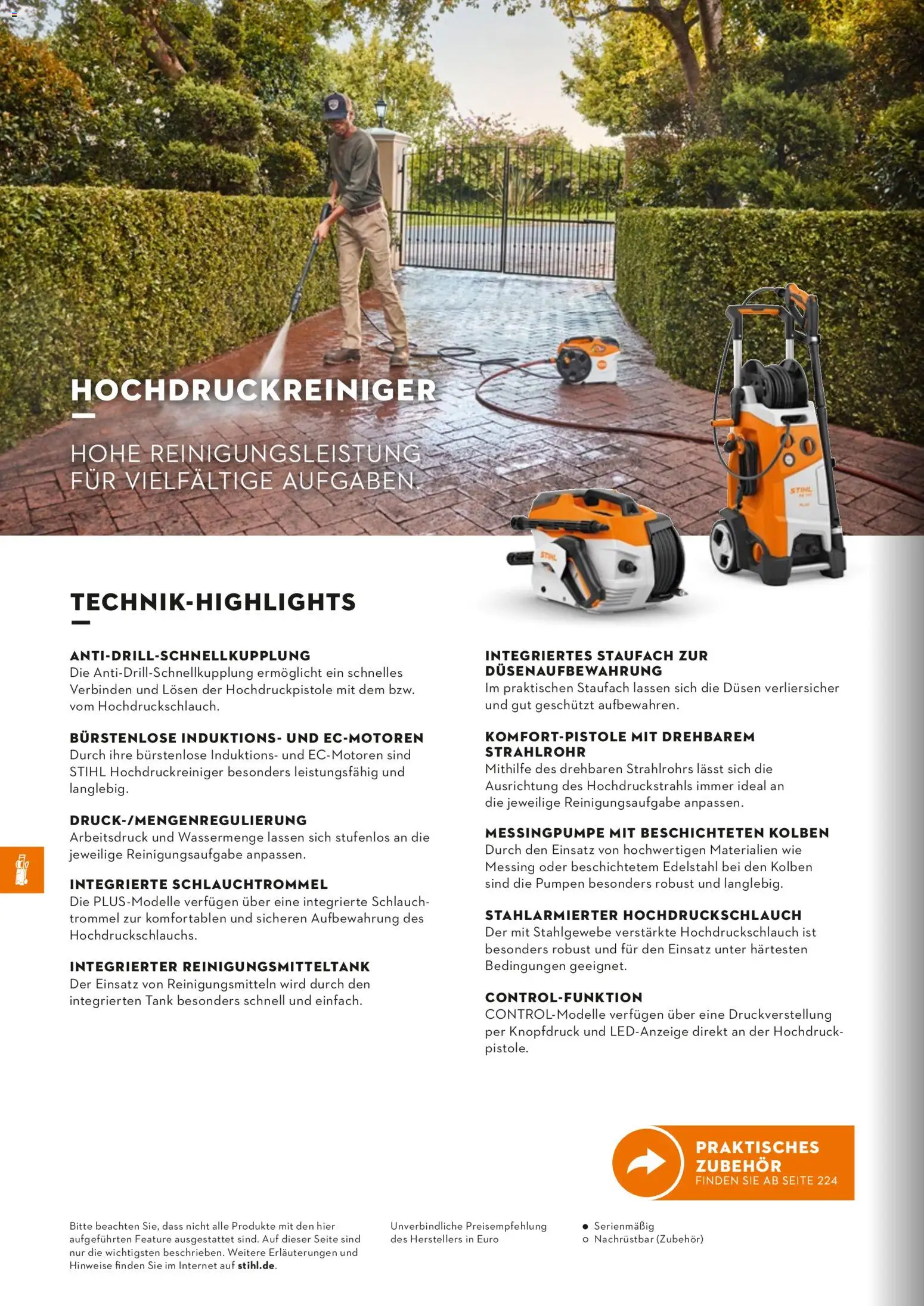 STIHL Katalog – gültig ab 01.01.2026 | Seite: 218 | Produkte: Hochdruckreiniger