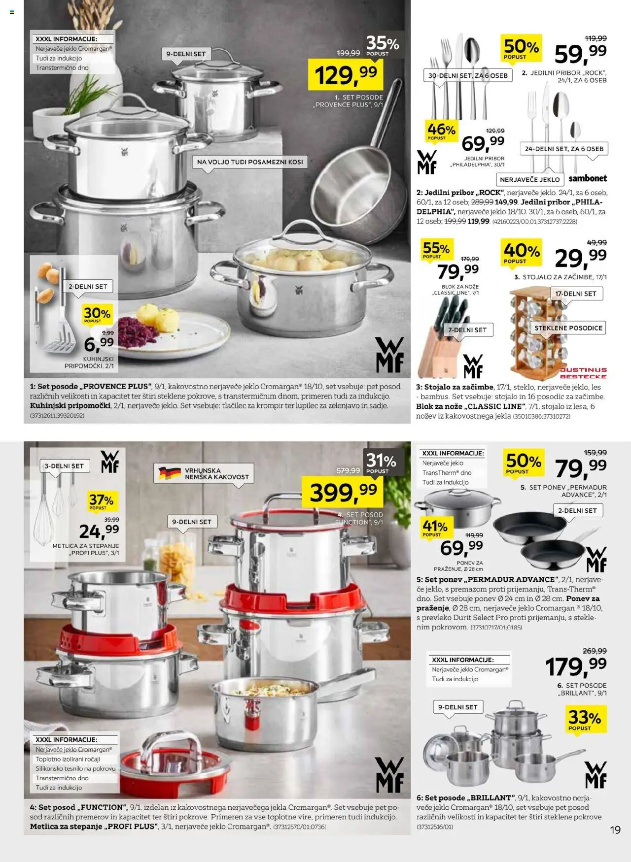 XXXL Lesnina katalog začetek novega poglavja │ velja od 19.08.2025 | Stran: 19 | Izdelki: Pribor, Blok, Krompir