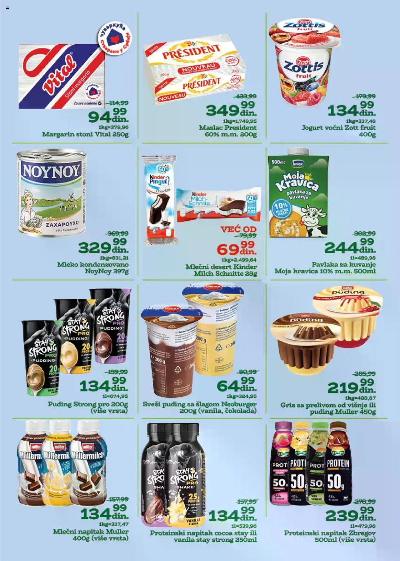 Univerexport katalog - važi od 18.08.2025 | Strana: 8 | Proizvode: Maslac, Mleko, Jogurt, Čokolada