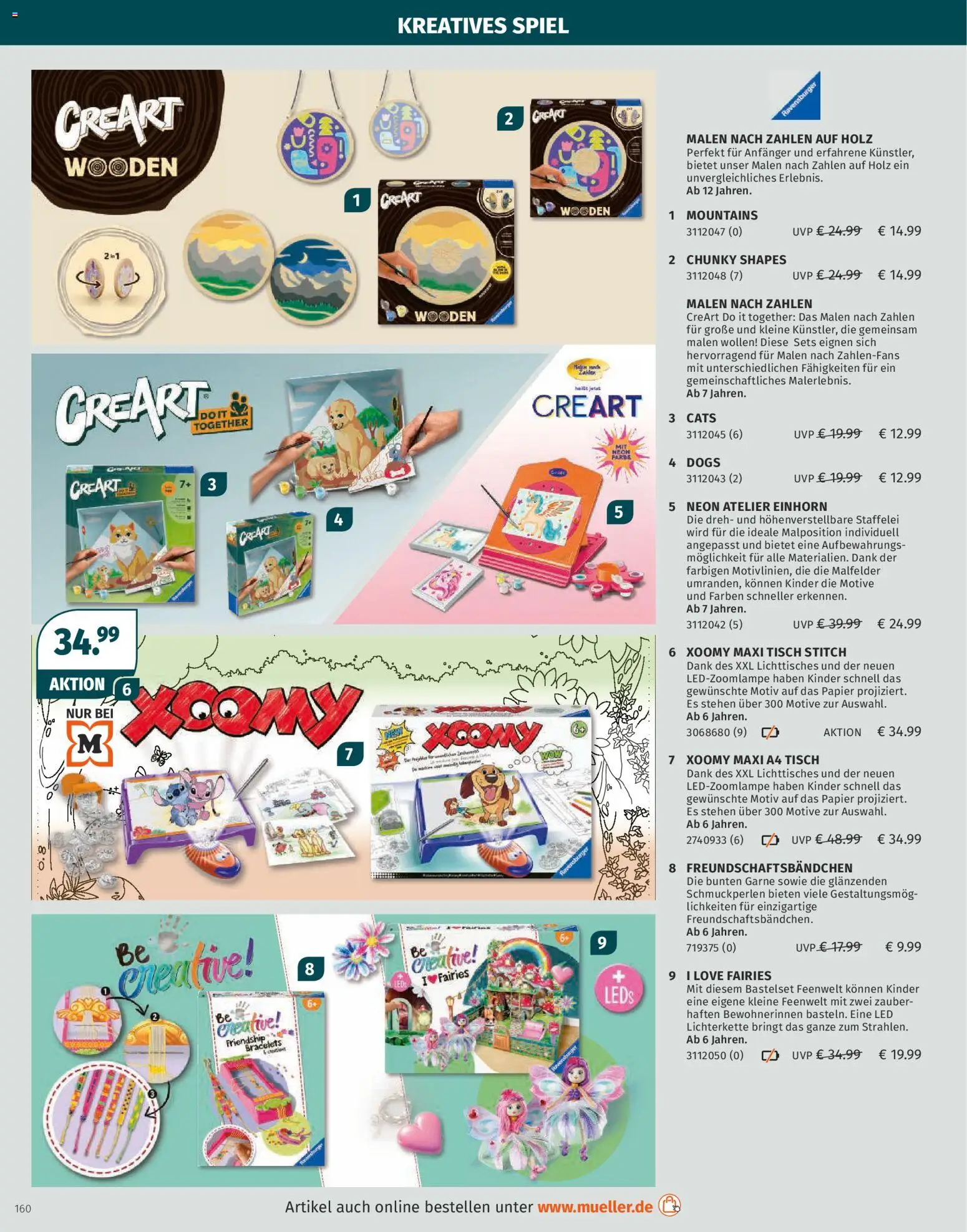 Müller Spielwarenkatalog – gültig ab 27.10.2025 | Seite: 160 | Produkte: Spiel, Tisch