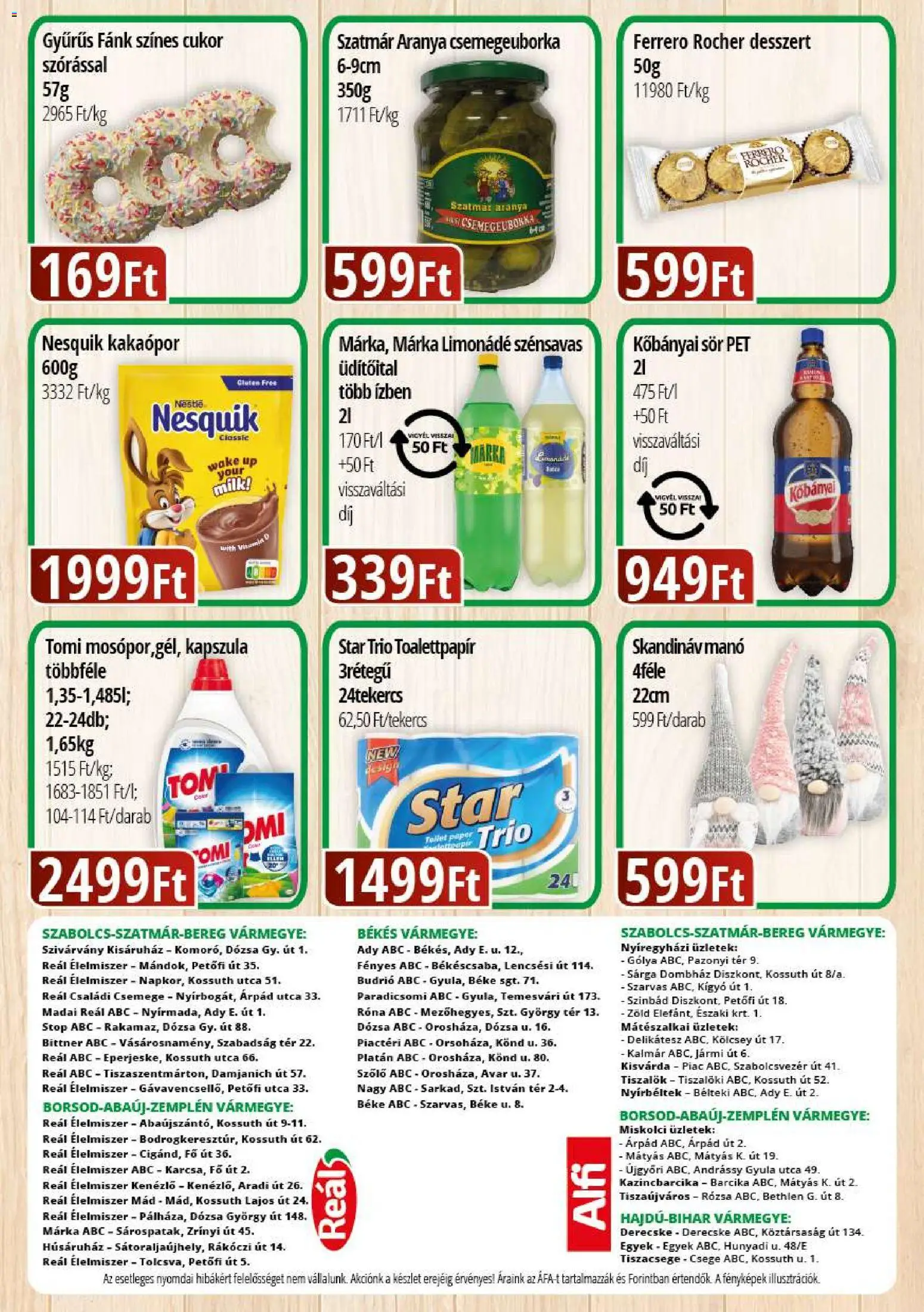 Reál akciós ujság - amely érvényes a következő dátumtól: 20.11.2025 | Oldal: 2
