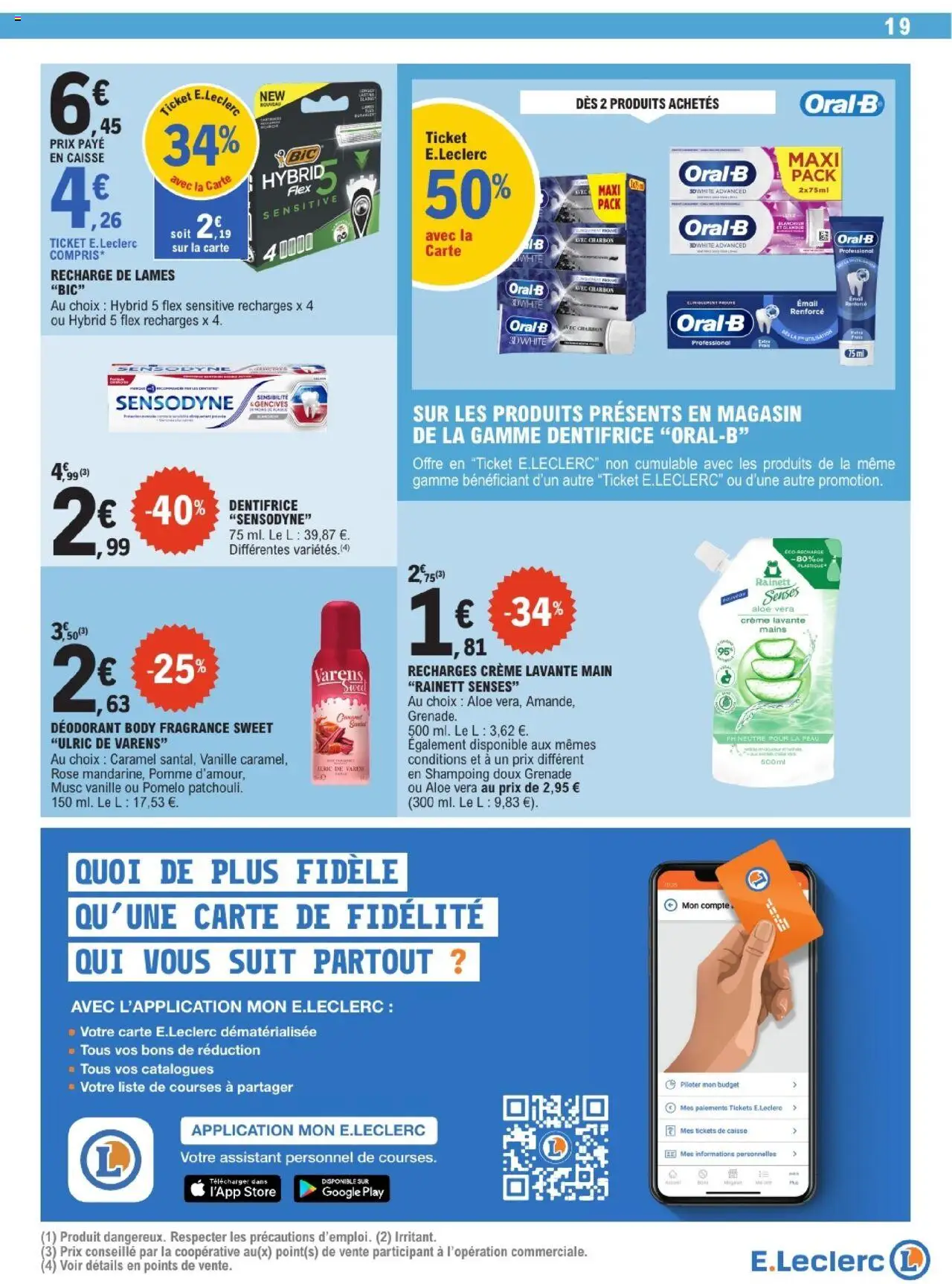  | Page: 19 | Produits: Pomme, Shampoing, Déodorant, Crème