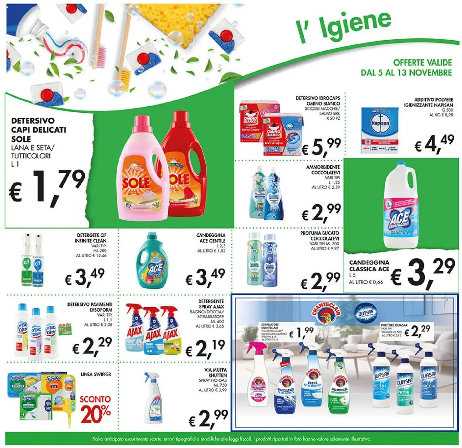 Volantino Coal del 05.11.2025 | Pagina: 25 | Prodotti: Ammorbidente, Candeggina, Sgrassatore, Doccia