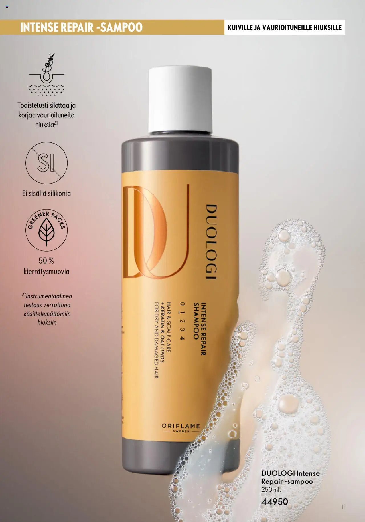 Oriflame Duologi – voimassa 28.08.2023 alkaen | Sivu: 11 | Tuotteet: Shampoo