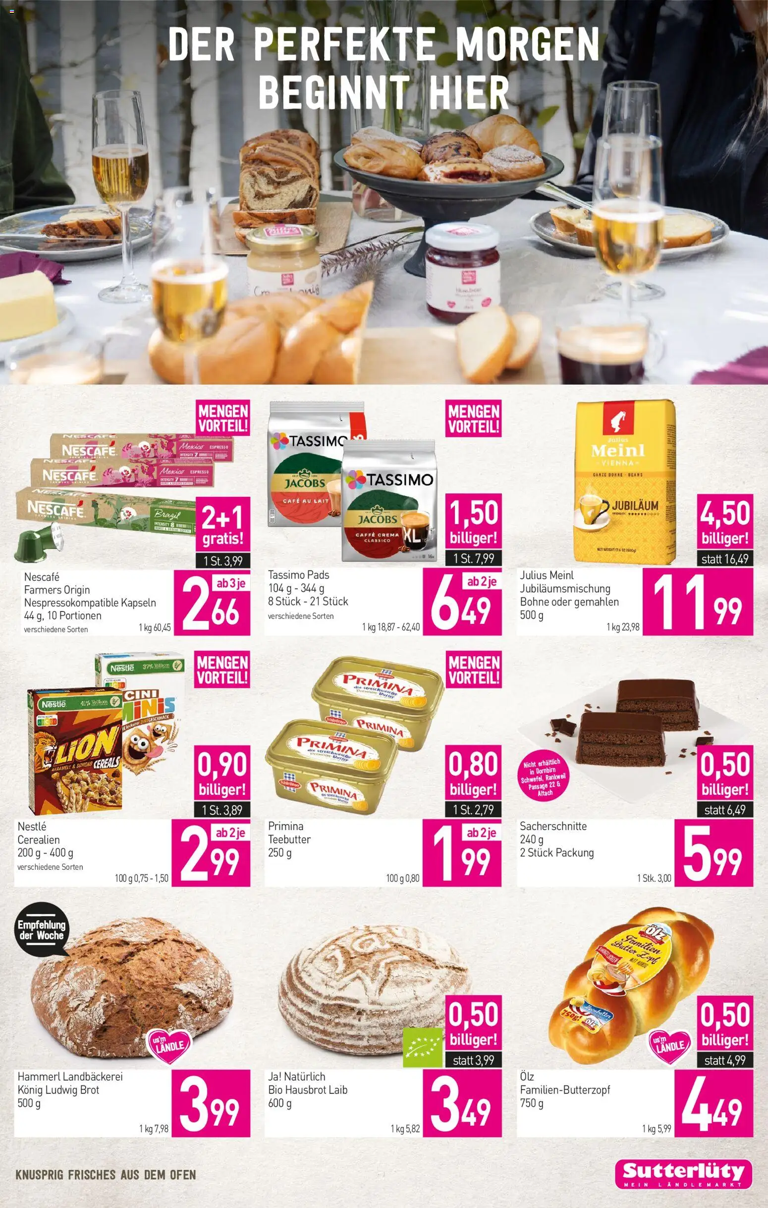 Sutterlüty Flugblatt gültig ab 19.02.2026 | Seite: 9 | Produkte: Ofen, Butter, Brot