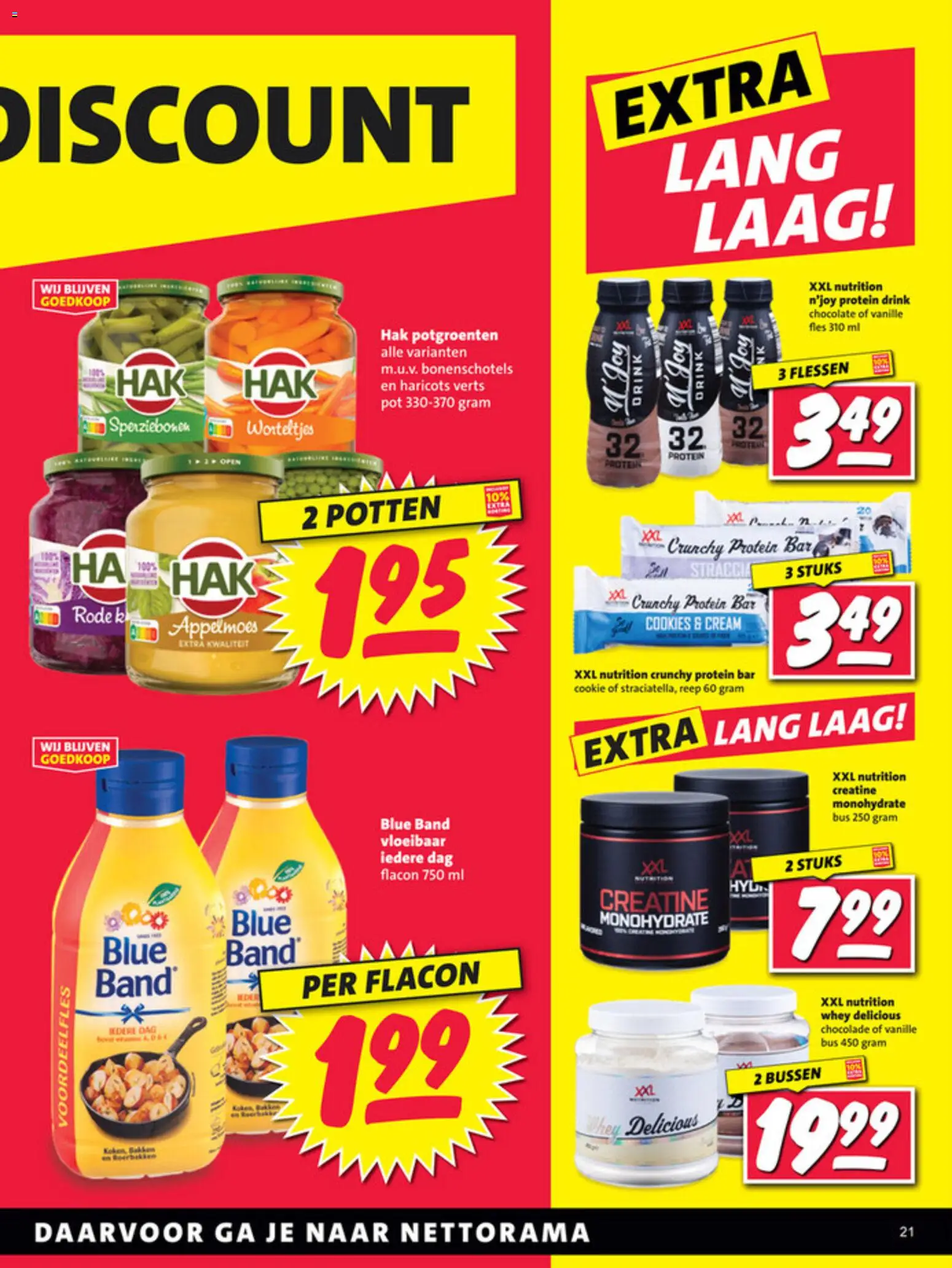 {H1} | Pagina: 21 | Producten: Chocolade, Pot, Whey, Pavilon