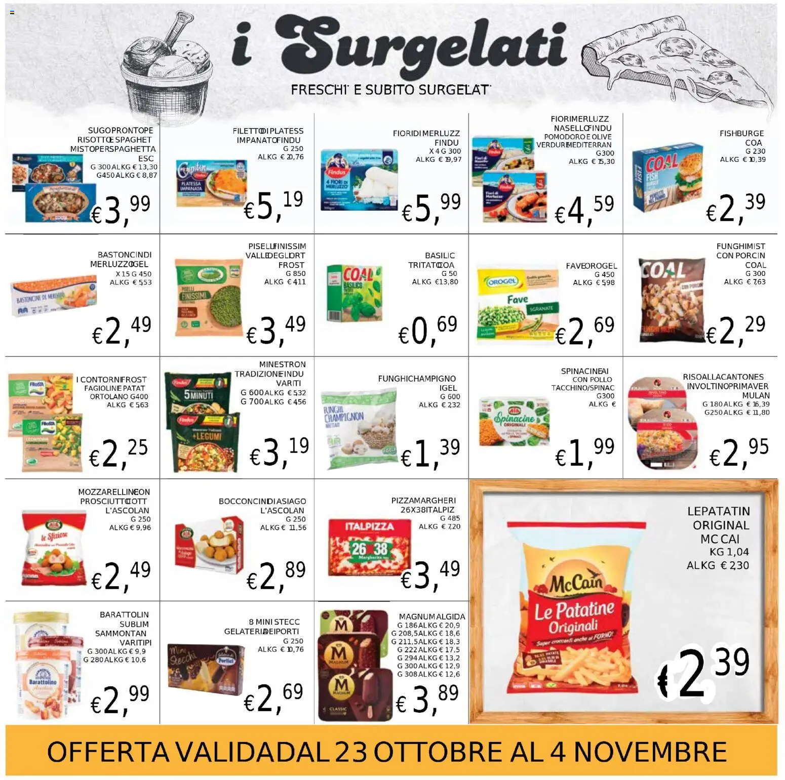 Volantino Coal del 23.10.2025 | Pagina: 12 | Prodotti: Legumi, Pollo, Patate, Basilico