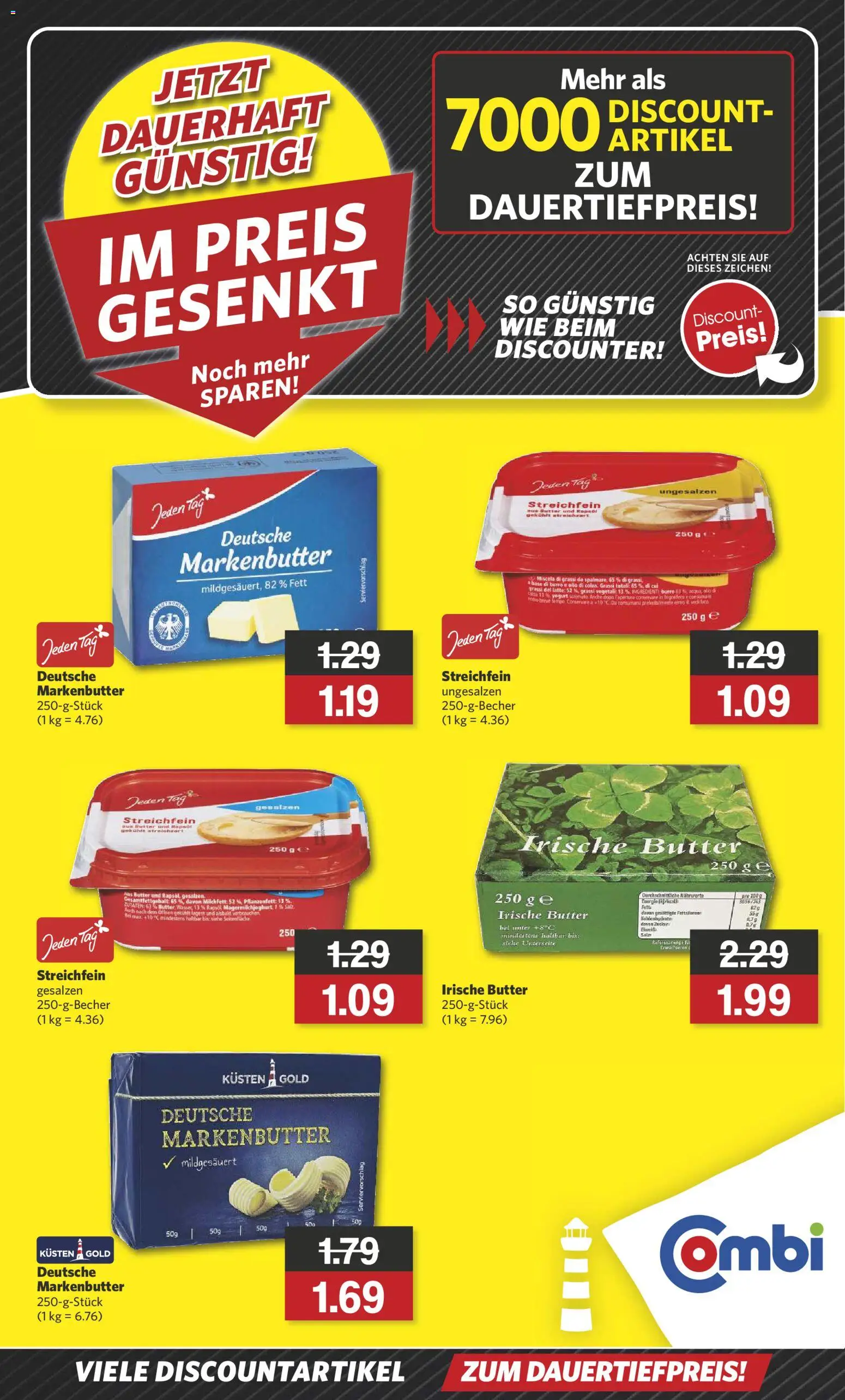 Combi  Aktuelle Angebote – gültig ab 01.12.2025 | Seite: 1 | Produkte: Rapsöl, Wasser, Zucker, Tempo