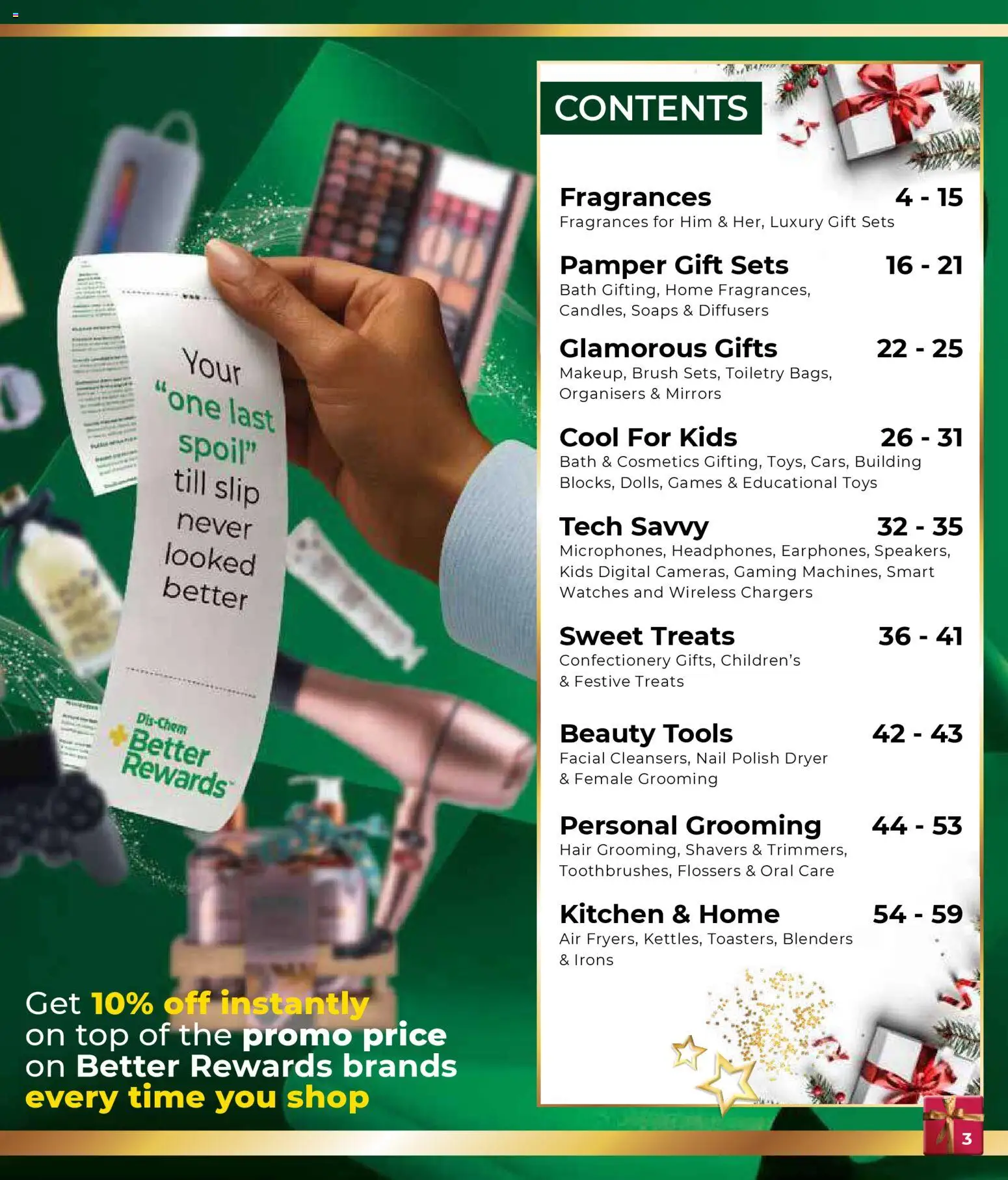 New Dis-Chem catalogue – valid from 29.10.2025 | Page: 3 | Products: Dryer, Bath, Brush, Nail polish