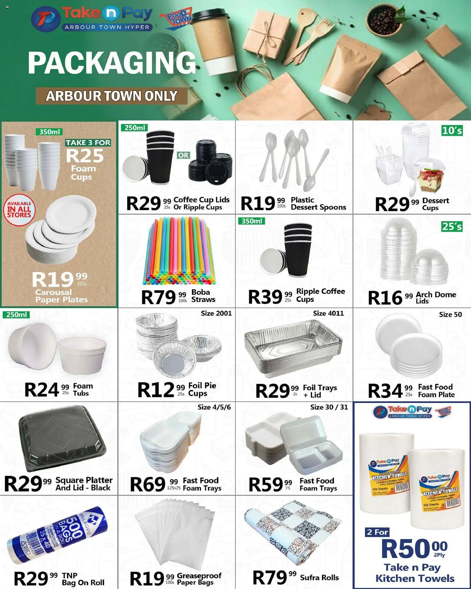 New Take n Pay catalogue – valid from 09.03.2026 | Page: 38 | Products: Arch, Towel, Coffee, Foam