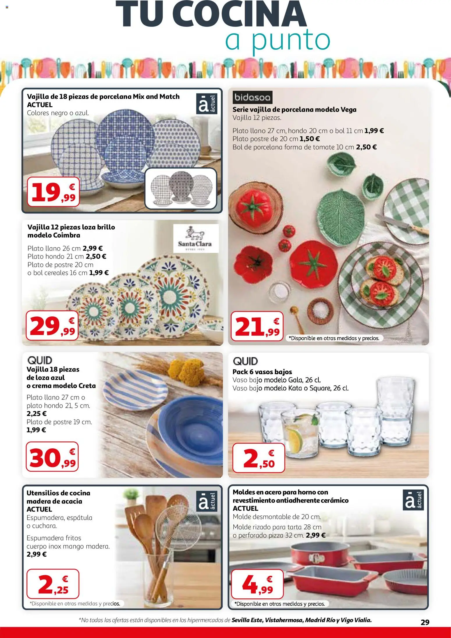 Alcampo - HG Madrid Unificado │ válido desde el 26.02.2026 | Página: 29 | Productos: Vasos, Crema, Horno, Ρούτερ