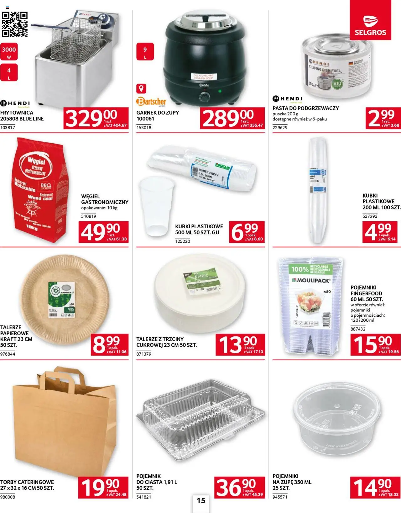 Selgros cash&carry Gazetka - Oferta dla gastronomii od 23.10.2025 | Strona: 15 | Produkty: Garnek, Talerze