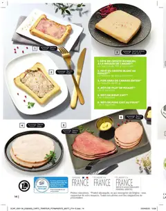 E.Leclerc - Prévisualisation de PÂTÉ EN CROÛTE BLANC DE POULET (2), La tranche de 100 g minimum valide à partir de 17.02.2026 | Page: 14 | Produits: Foie Gras de Canard, Rôti de bœuf, Mousse, Noix