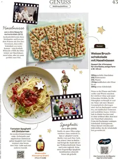 Migros Magazin ab 24.11.2025 gültig | Seite: 43 | Produkte: Schokolade, Wasser, Zucker, Bilder