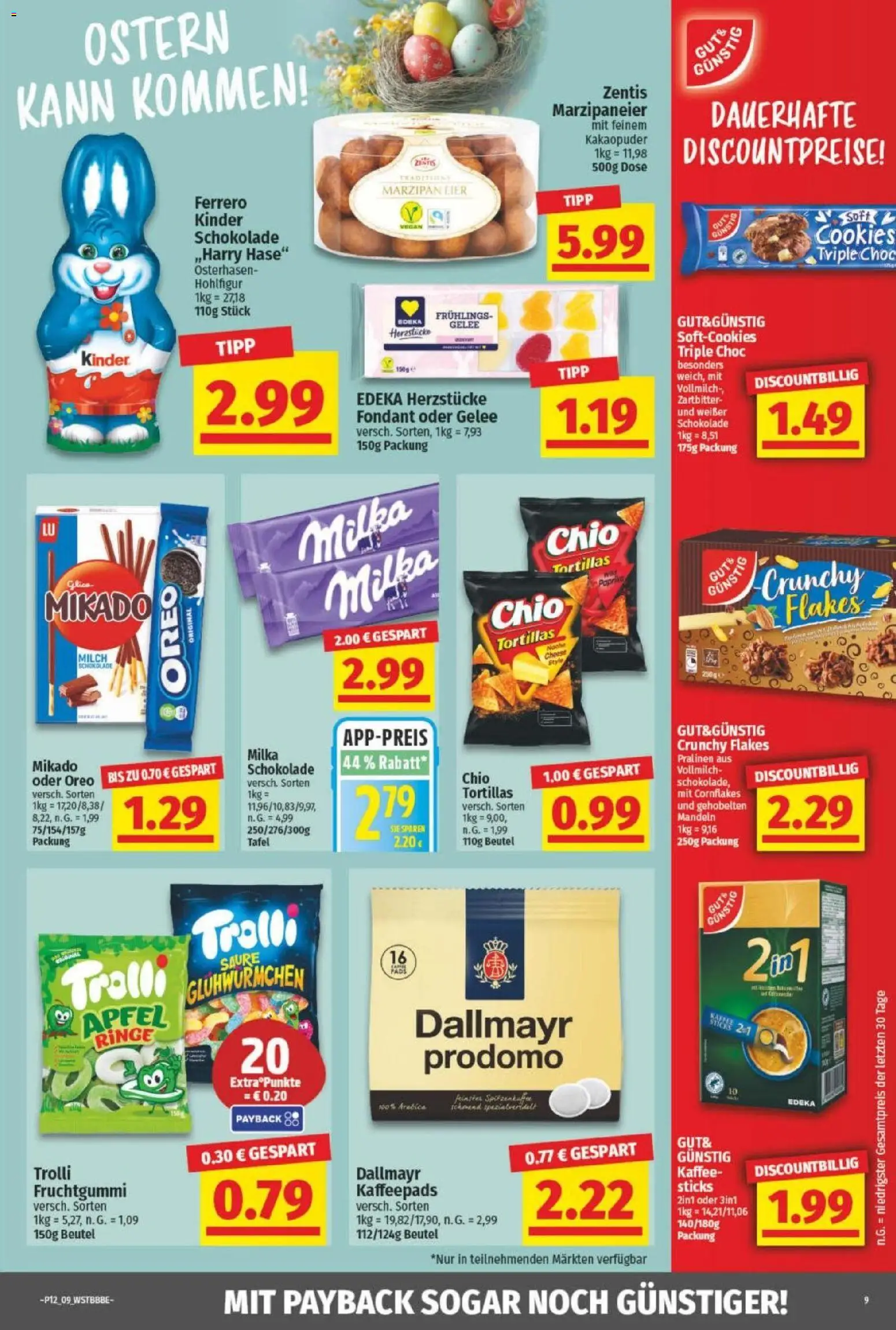 NP Discount Prospekt – gültig ab 16.03.2026 | Seite: 9 | Produkte: Kaffee, Schokolade, Milka, Dallmayr