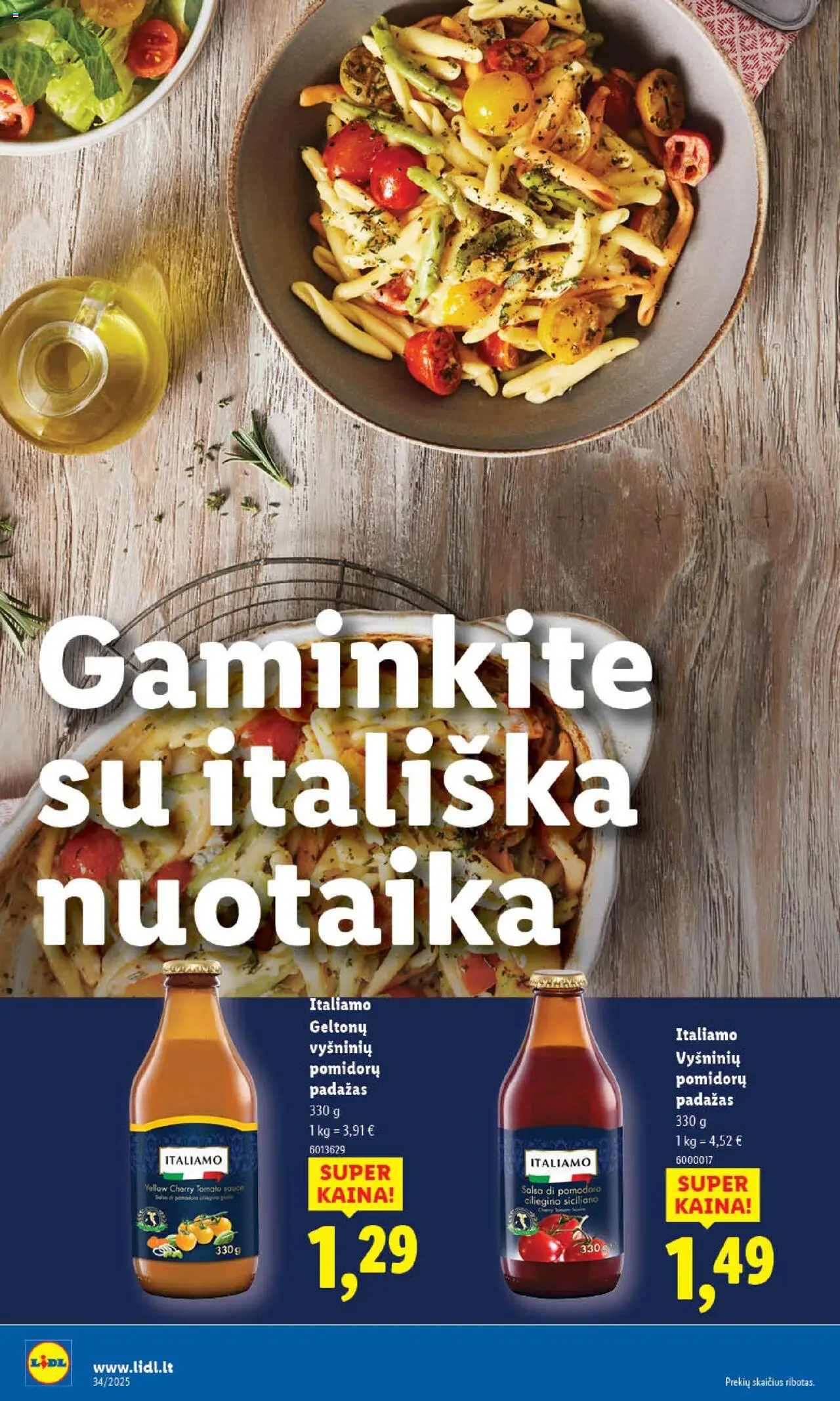 LIDL leidinys│galioja nuo 18.08.2025 | Puslapis: 20 | Prekių: Padažas