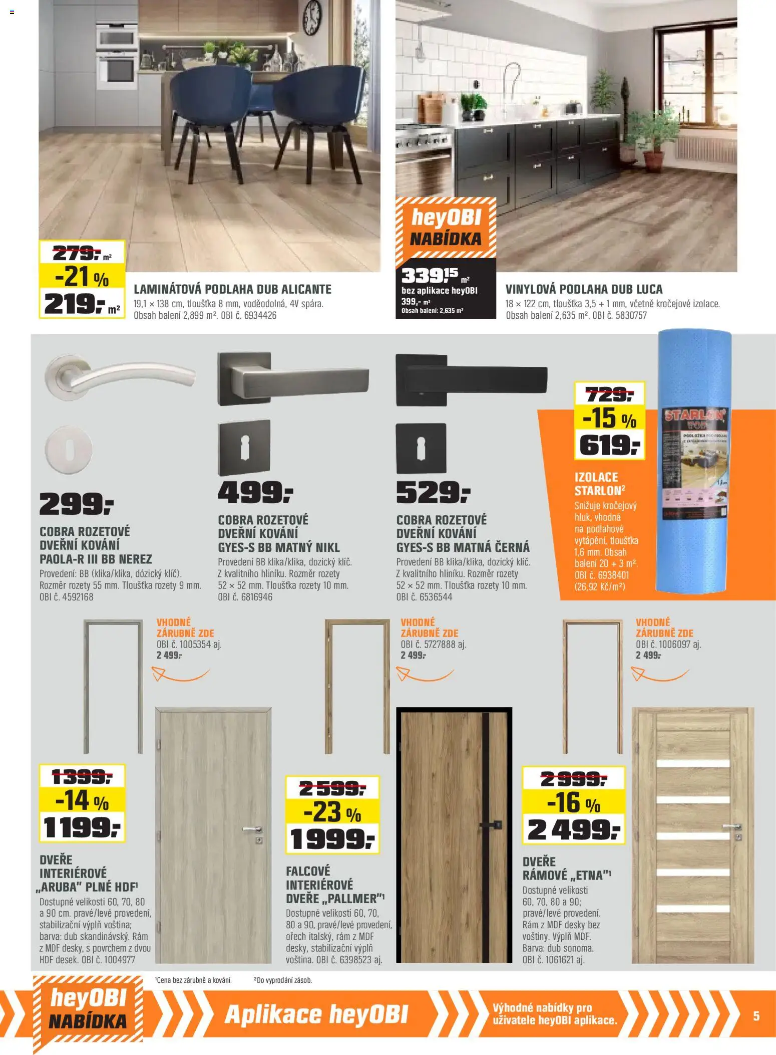 OBI leták - Králův Dvůr, Plzeň,Trmice  od 01.12.2025 | Strana: 5 | Produkty: Desky