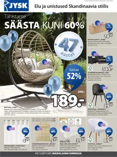 JYSK kliendilehe eelvaade alates 31.03.2026