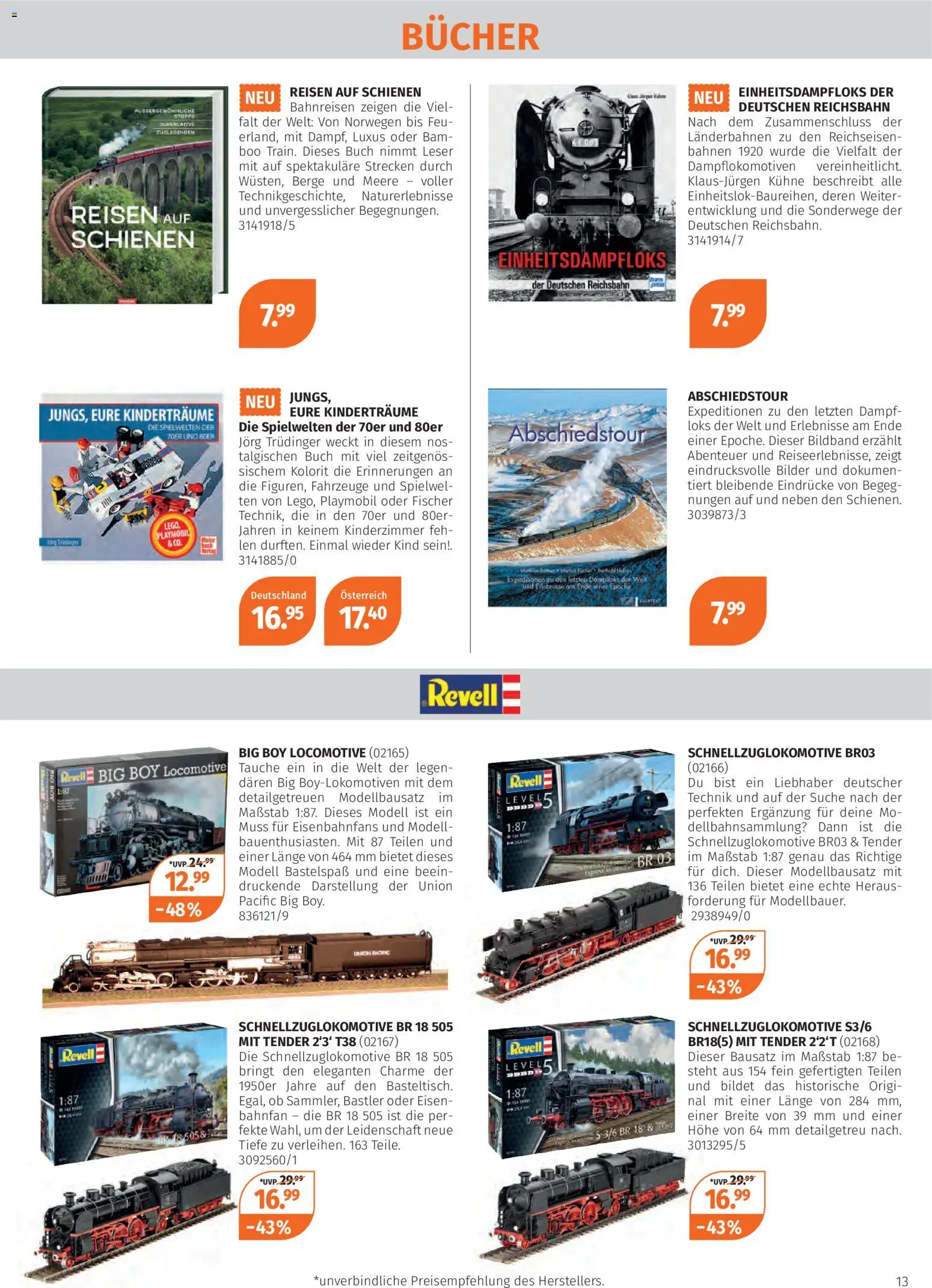 Müller Modell-Eisenbahn 2025 – gültig ab 27.10.2025 | Seite: 13 | Produkte: Bilder