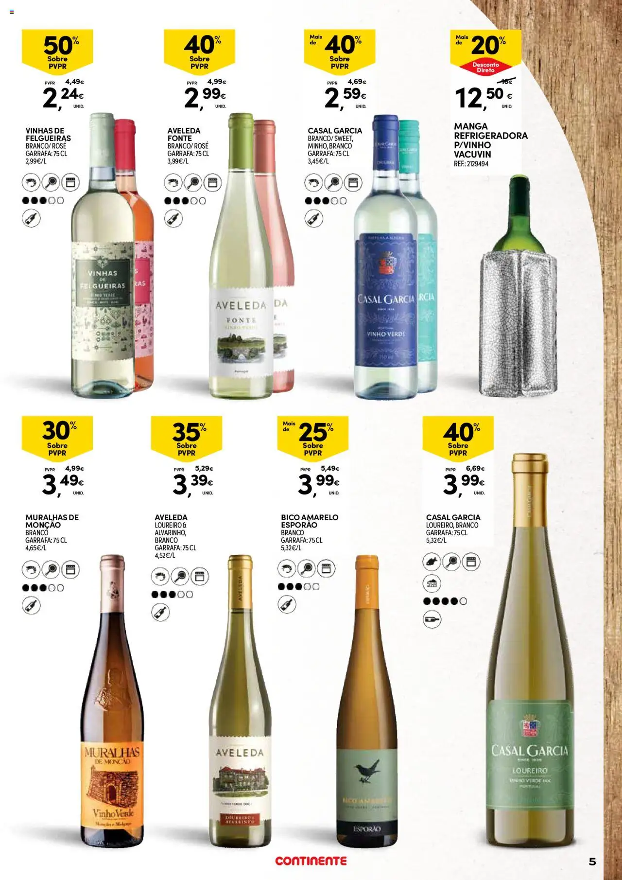 Continente - Açores: Vinhos, Enchidos e Queijos │ válido de 23.09.2025 | Página: 5 | Produtos: Vinho