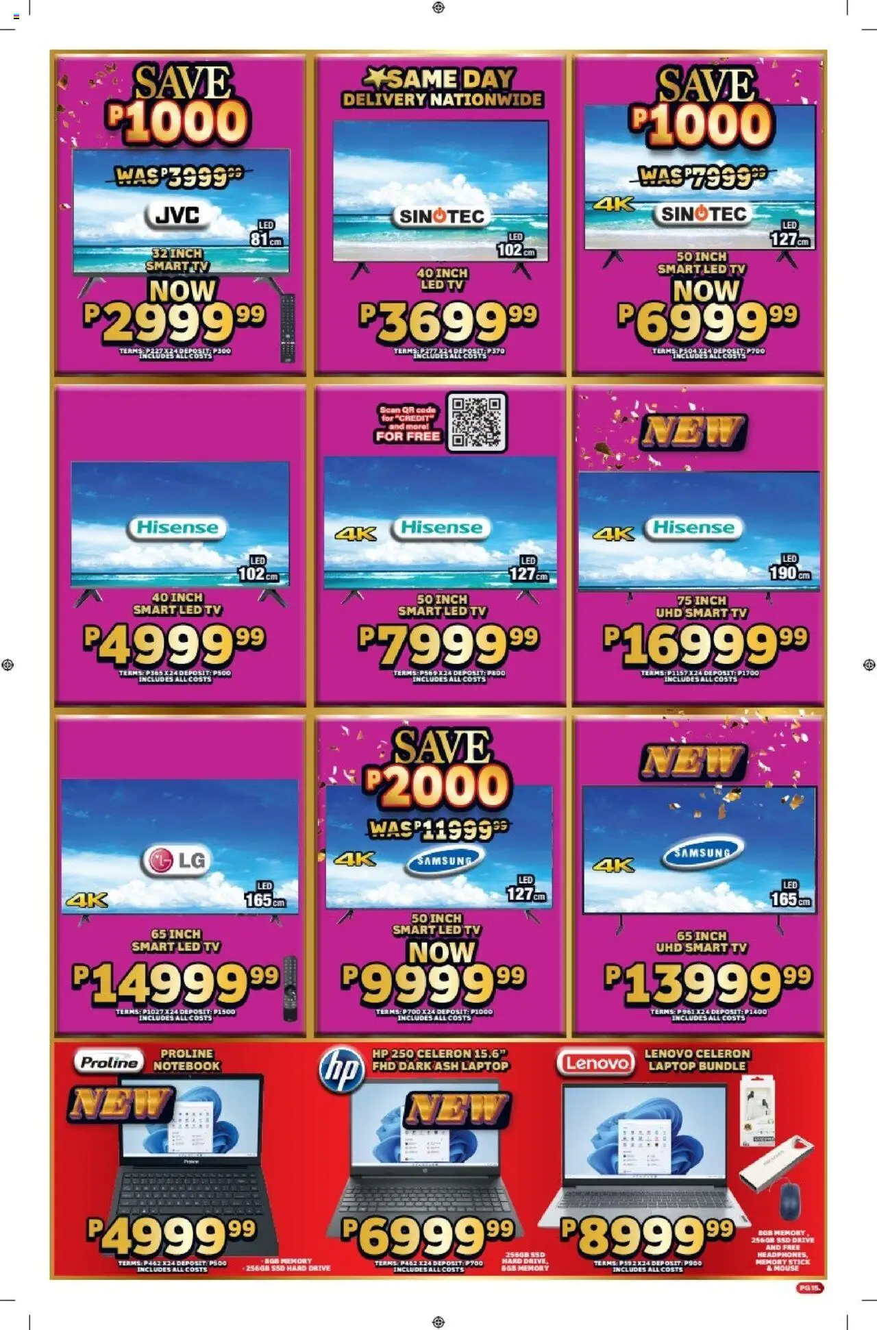 Lewis Stores - Botswana Brochure │ valid from 11.08.2025 | Page: 15 | Products: Notebook, Mouse, Laptop, TV