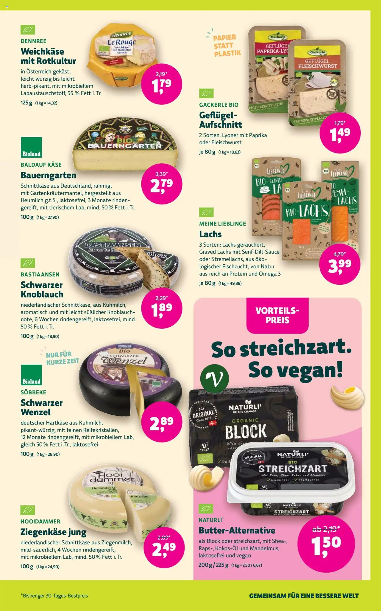 BioMarkt Prospekt – gültig ab 24.09.2025 | Seite: 5 | Produkte: Ziegenkäse, Rouge, Mandeln, Knoblauch