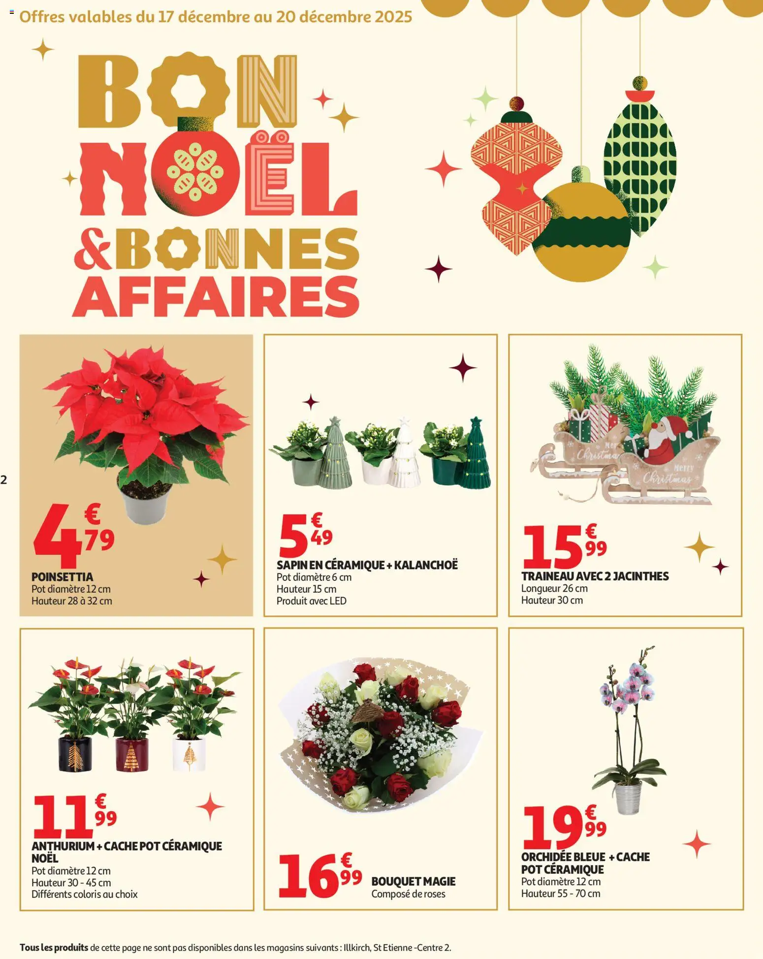 {H1} | Page: 2 | Produits: Poinsettia, Orchidée