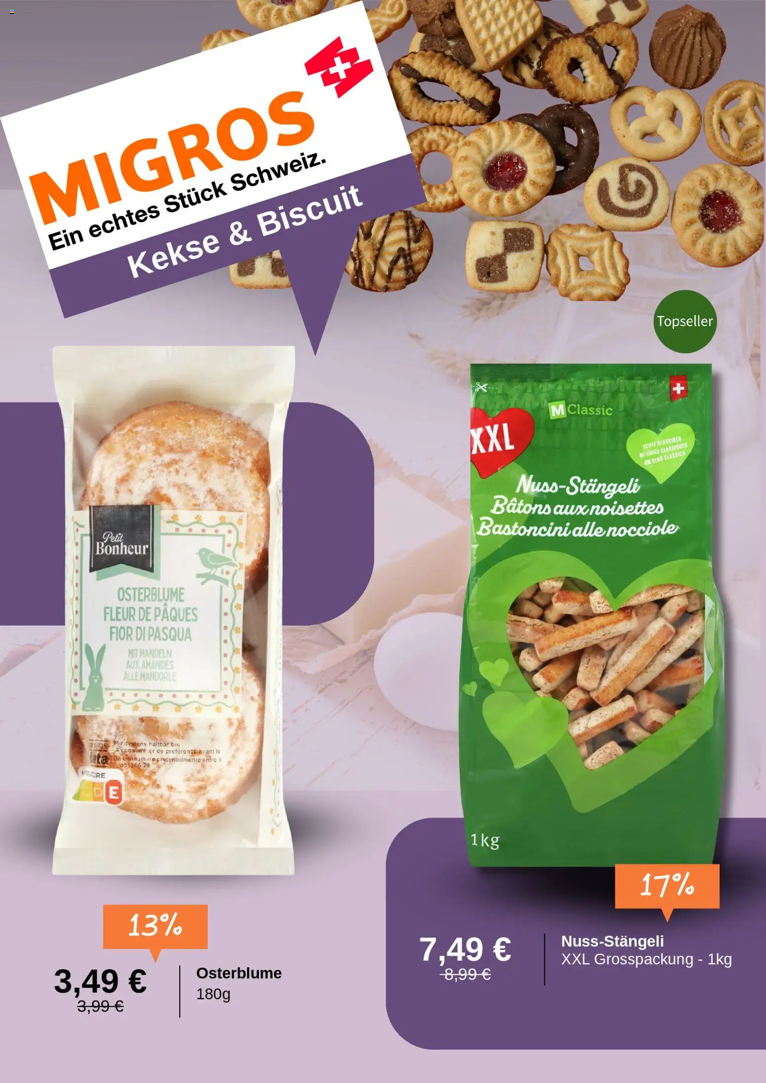Migros Prospekt 	 – gültig ab 24.02.2026 | Seite: 4 | Produkte: Mandeln, Kekse