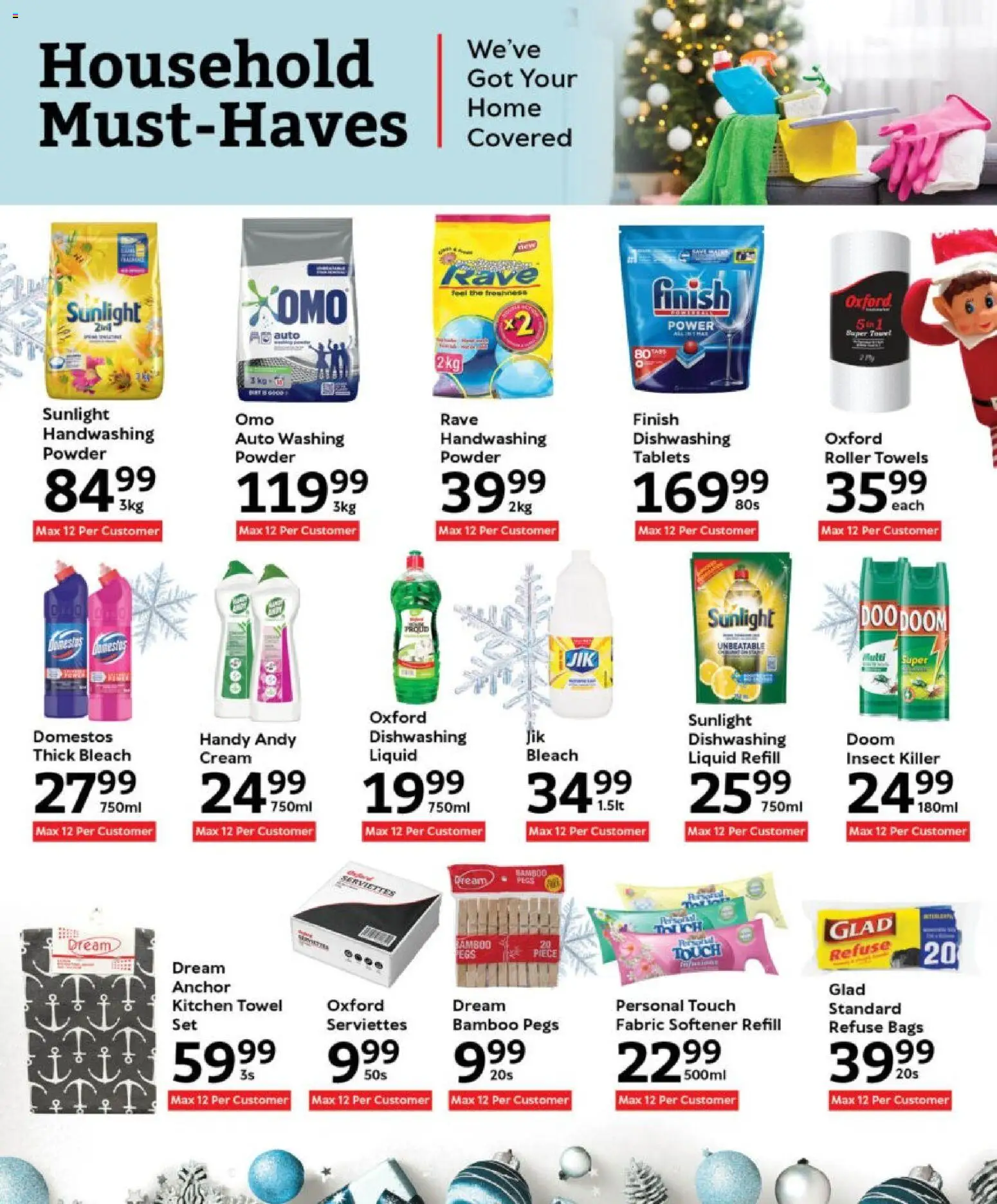 New Oxford Freshmarket catalogue – valid from 03.12.2025 | Page: 21 | Products: Bleach, Cream, Refuse bags, Fabric softener