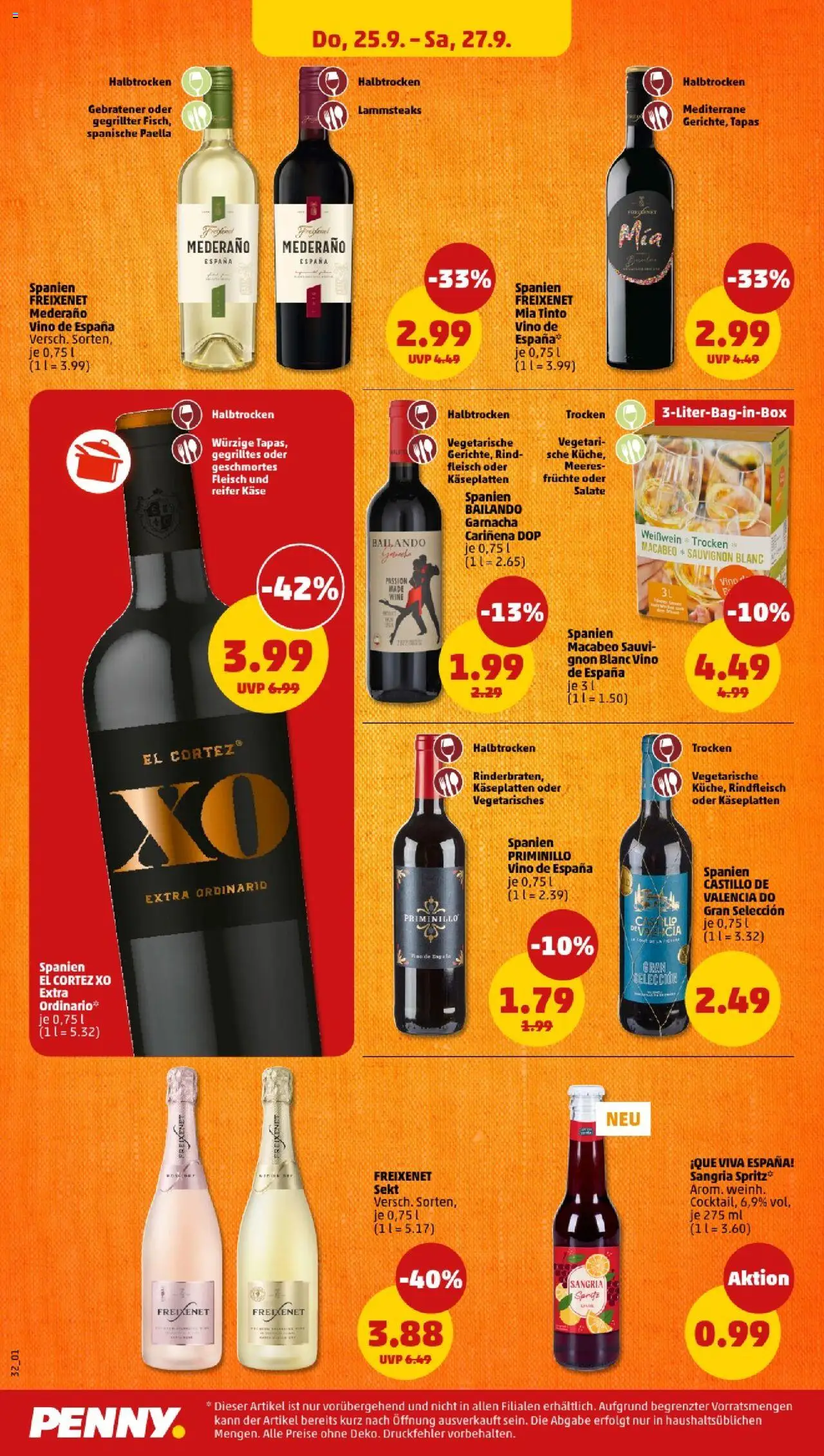 Penny - Berlin – gültig ab 22.09.2025 | Seite: 34 | Produkte: Freixenet, Freixenet mederano, Rindfleisch, Fleisch