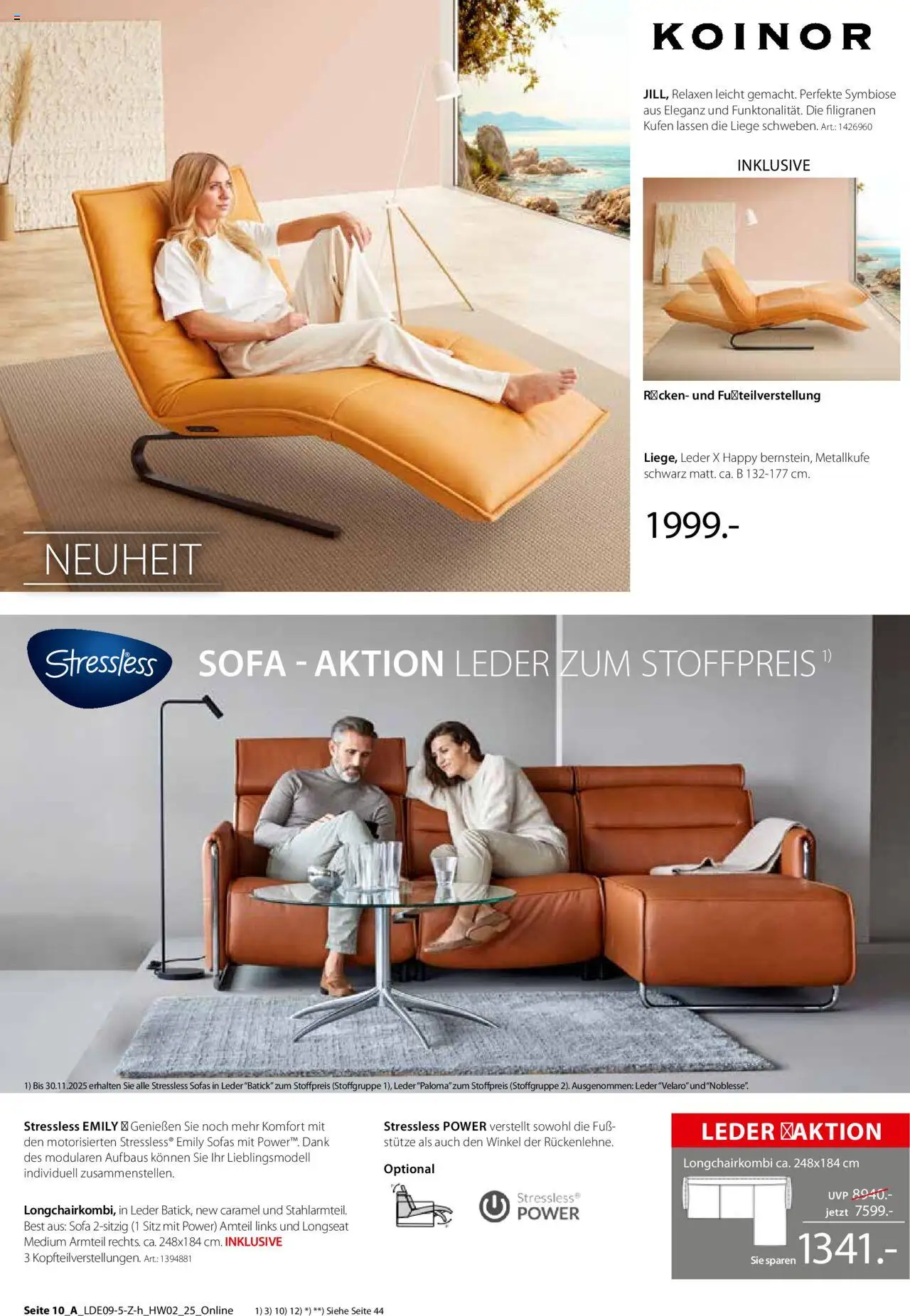 Zurbrüggen Hochwert – gültig ab 08.09.2025 | Seite: 20 | Produkte: Sofa, Liege