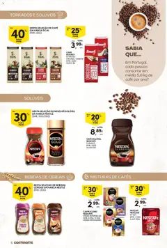 Pré-visualização Continente - Açores: Bebidas Quentes válido de 14.10.2025 | Página: 6 | Produtos: Café solúvel, Nestlé, Café, Cereais