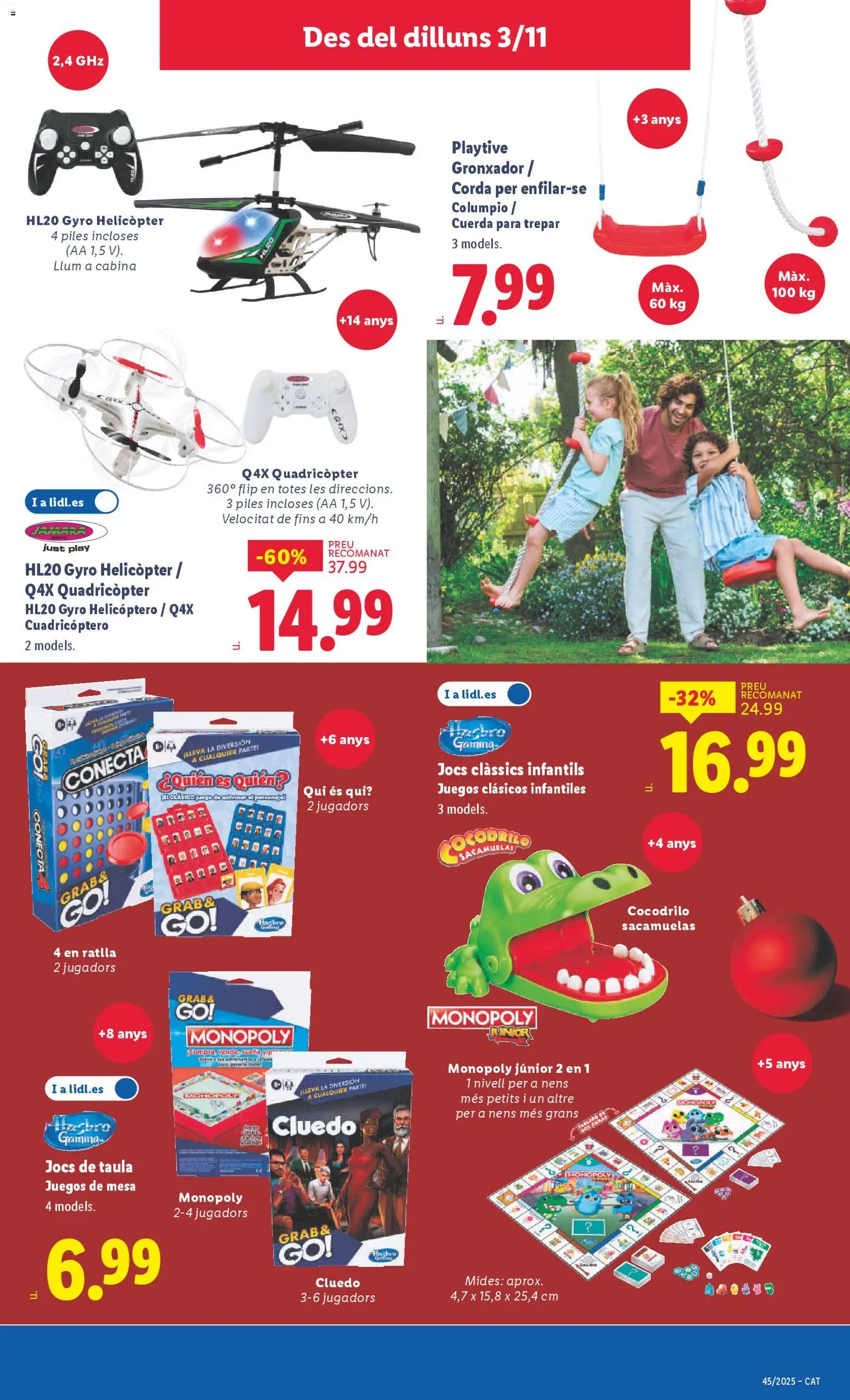 Lidl folleto de bazar │ válido desde el 03.11.2025 | Página: 11 | Productos: Drone, Juegos de mesa, Mesa