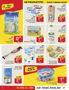 Konzum HR Akciós újság - amely érvényes a következő dátumtól: 05.11.2025 | Oldal: 18 | Termékek: Mozzarella