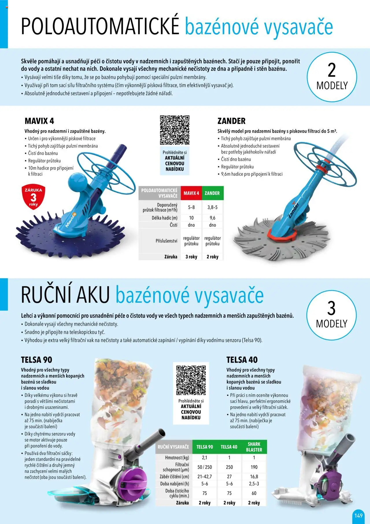Mountfield katalog 2025 od 16.04.2025 | Strana: 149 | Produkty: Bazény, Hadice, Vysavač, Modely