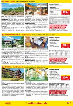 Netto Reisen Prospekt 	 - gültig ab dem 28.08.2025 | Seite: 23 | Produkte: Bett, Liege, Bad, TV